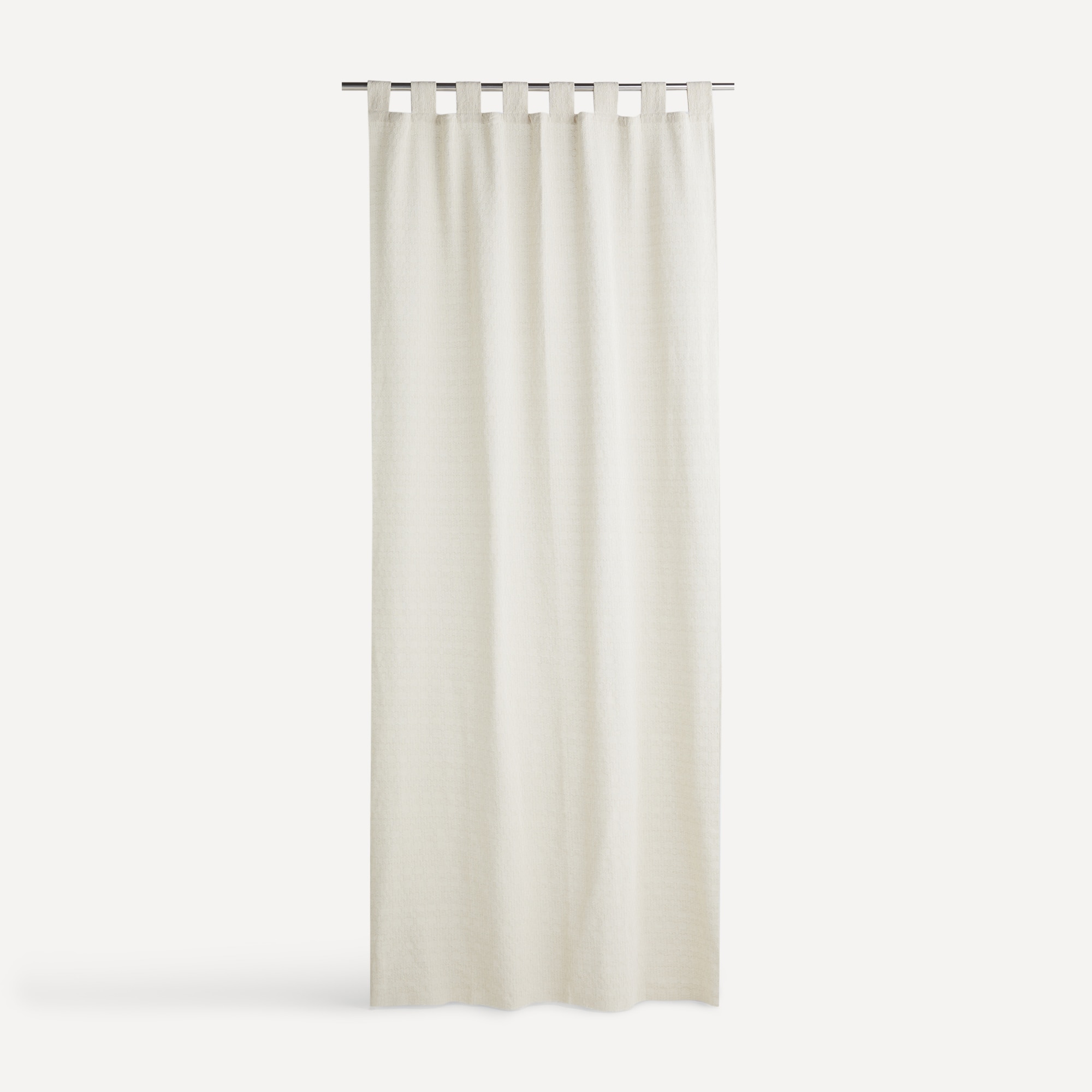 Cortina Confecionada com Presilhas Leson Bege-4