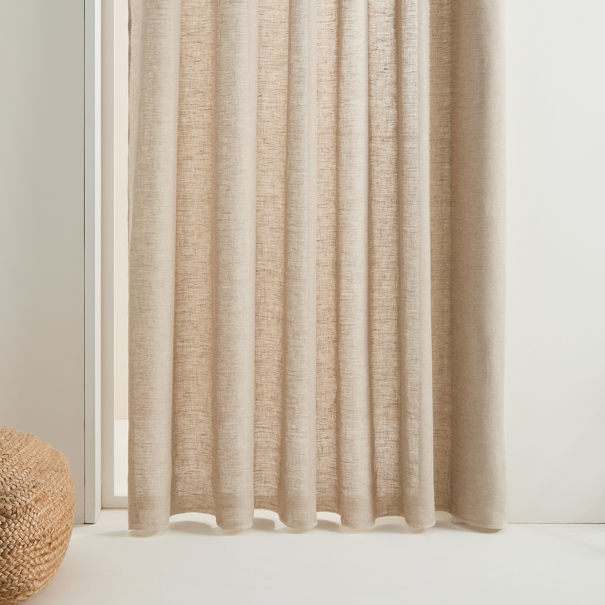 Visillo confeccionado con sistema multiusos Florencia El Corte inglés - Natural 200 x 280 cm Natural-1