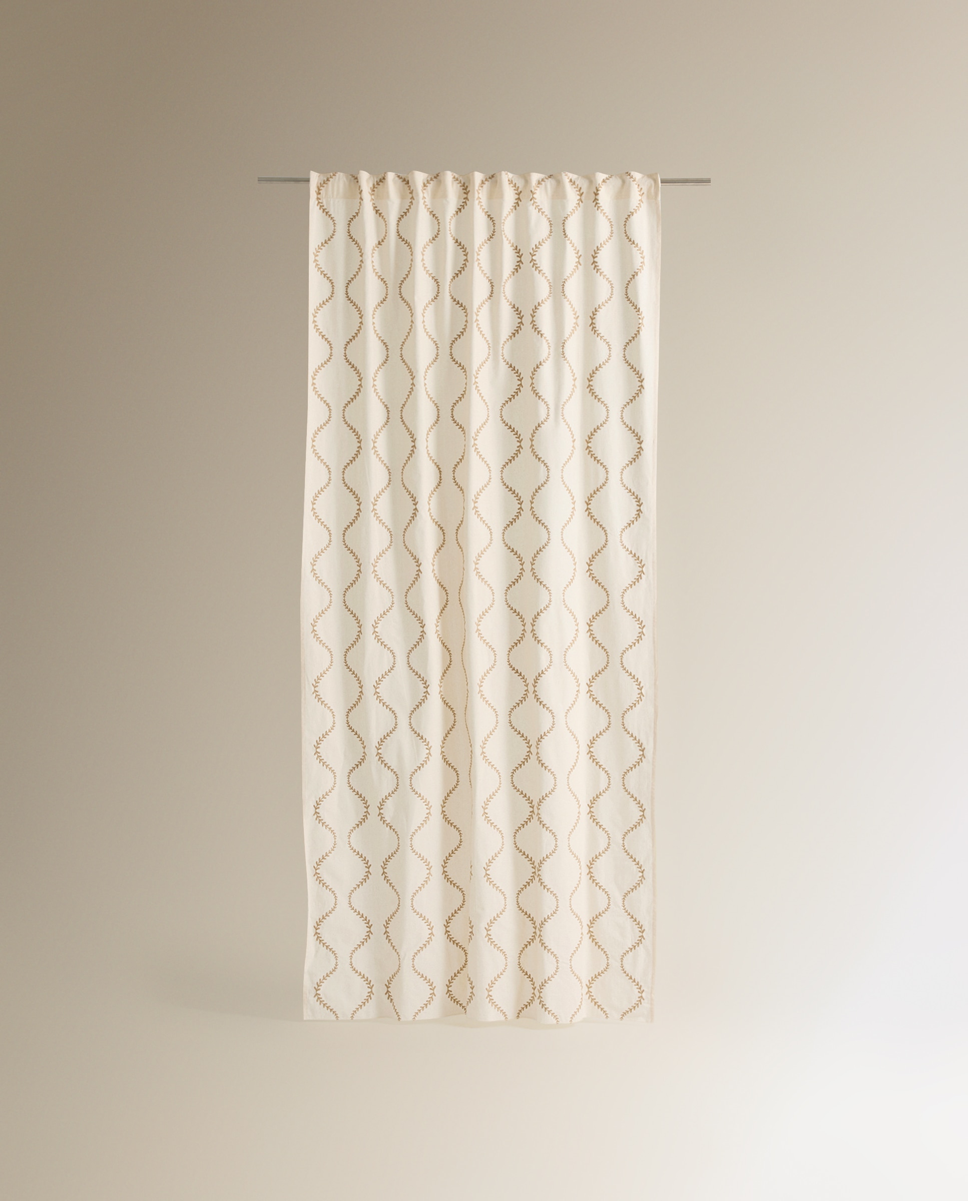 Cortina Confecionada com Sistema Multiusos Olimpia Bege-2