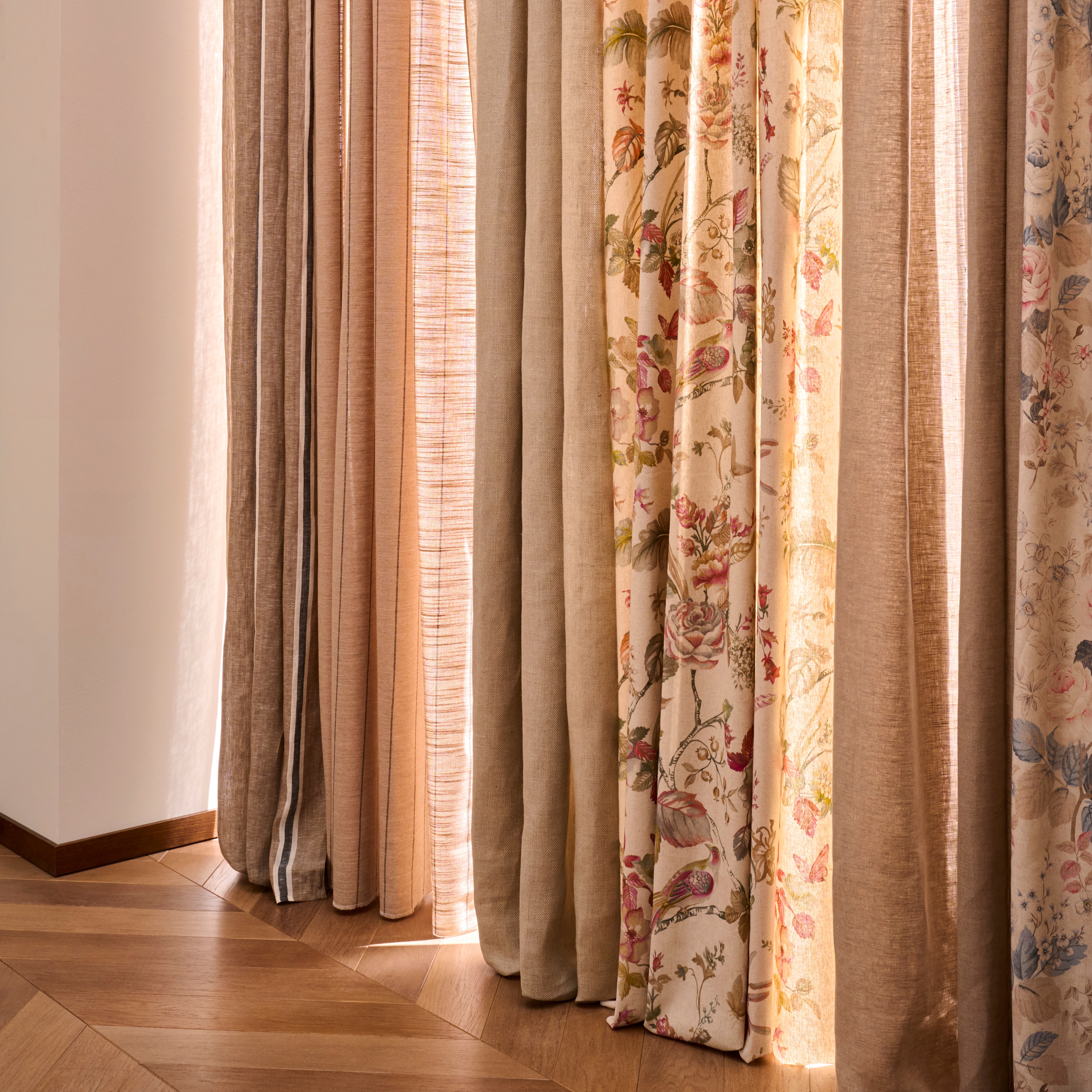 Cortinado Confecionado com Sistema Multiusos Linenia Natural-8