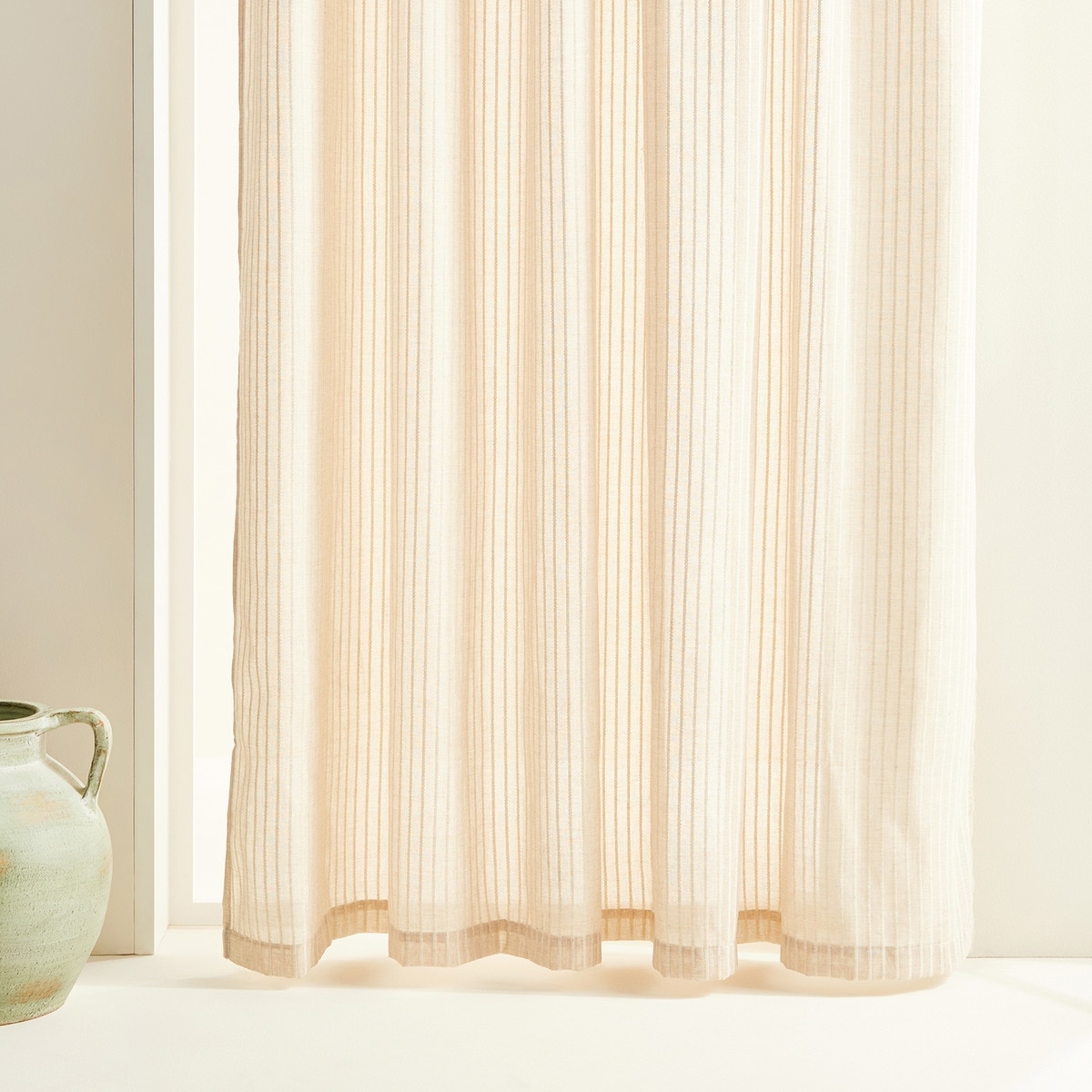 Visillo confeccionado con sistema multiusos Pliso El Corte Inglés - Beige 180 x 270 cm Beige-1