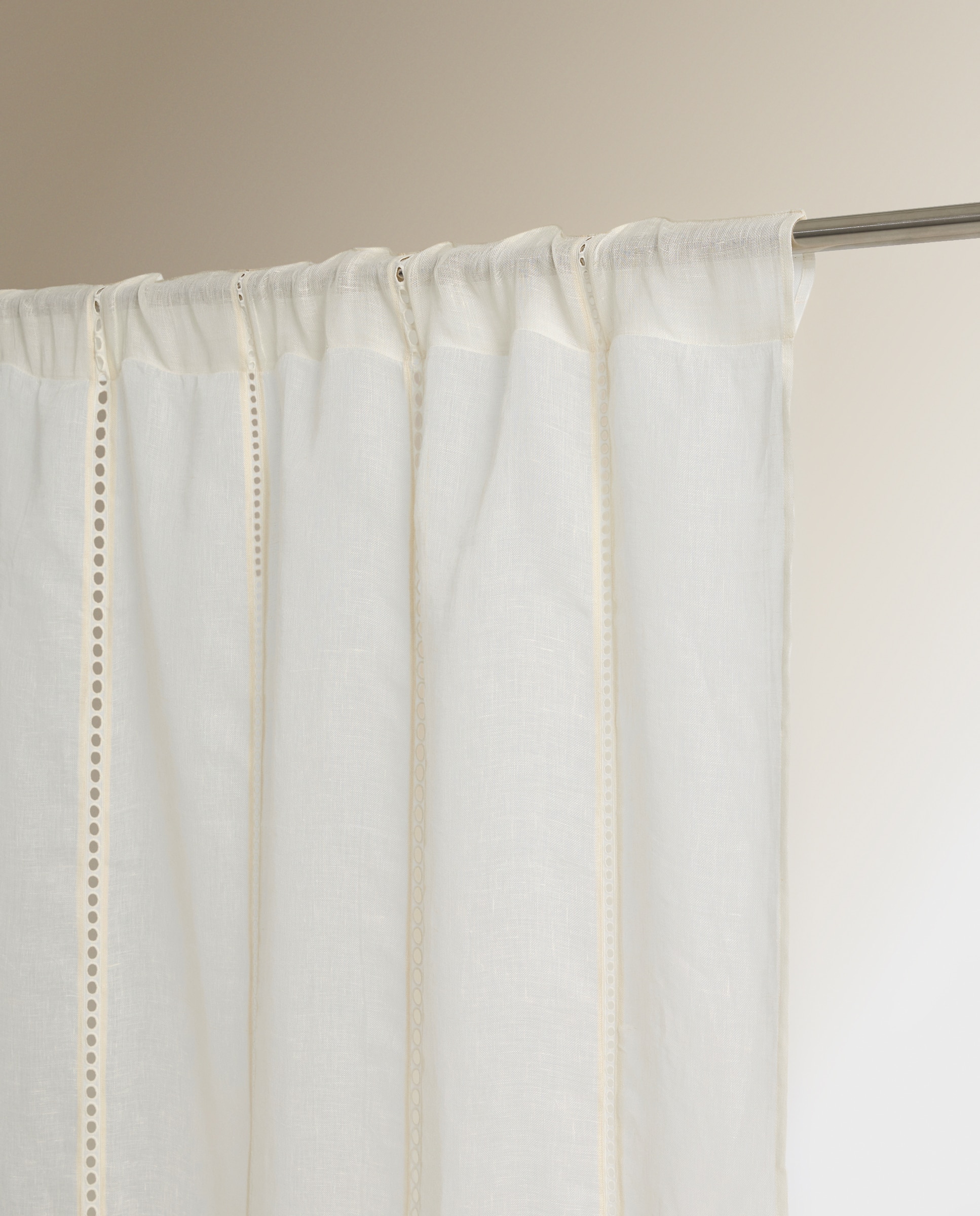 Cortinado Confecionado com Sistema Multiusos Louis Natural-3