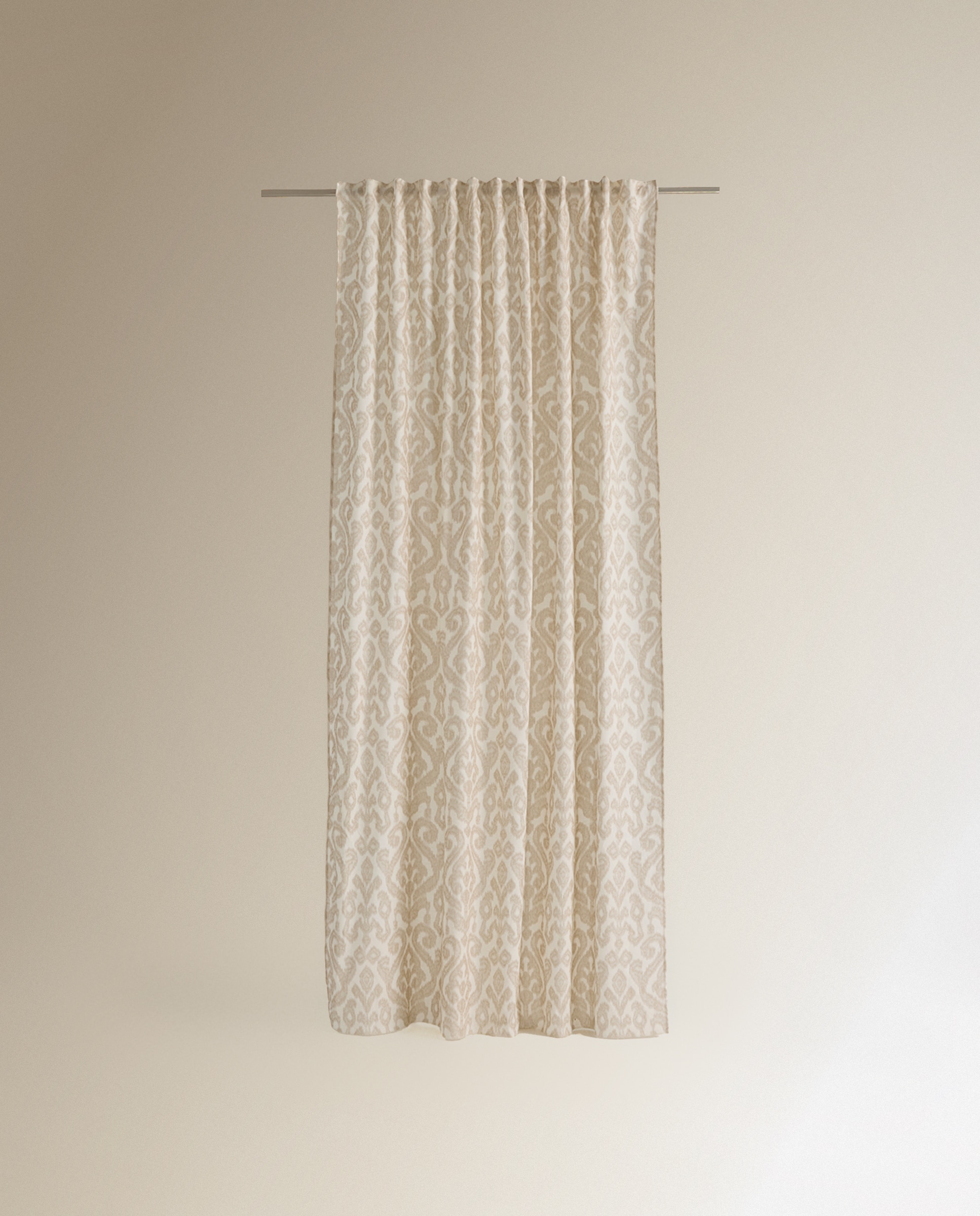 Cortinado Confecionado com Sistema Multiusos Catania Natural-2