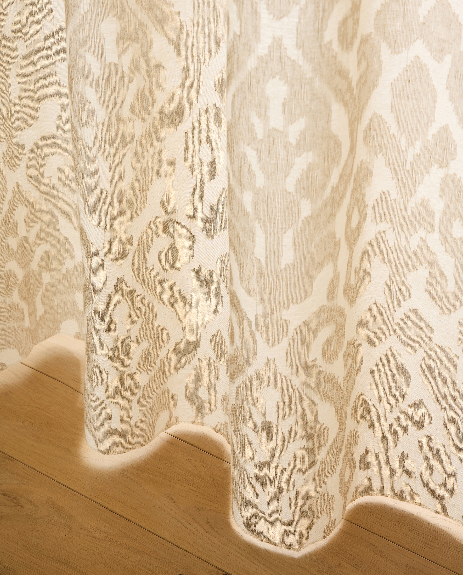 Cortinado Confecionado com Sistema Multiusos Catania Natural-4