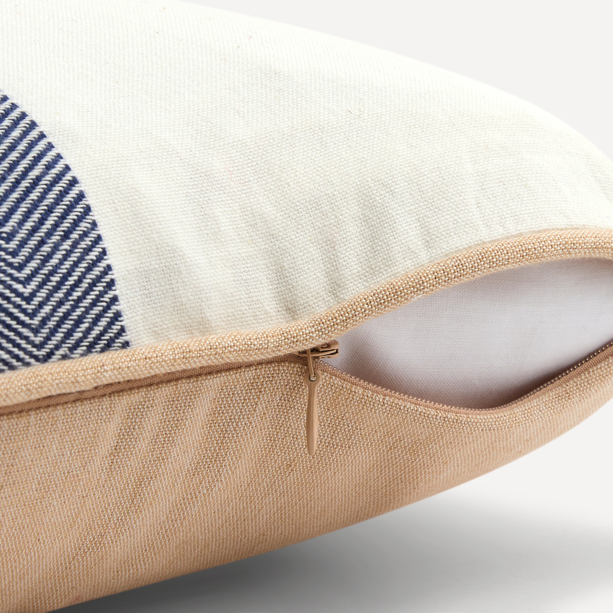 Almofada rectangular Chevron 22 Azul-3