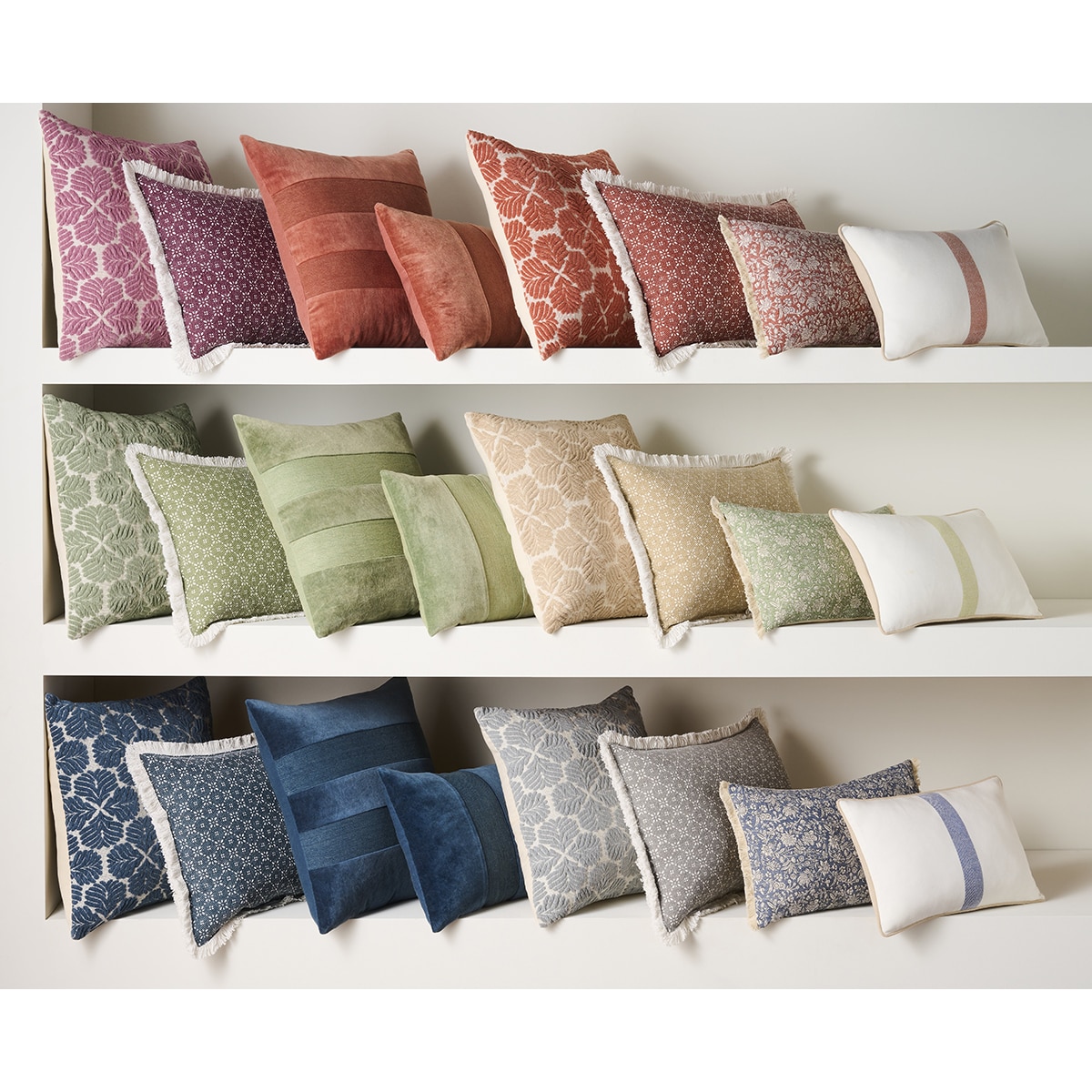 Almofada rectangular Chevron 22 Azul-6