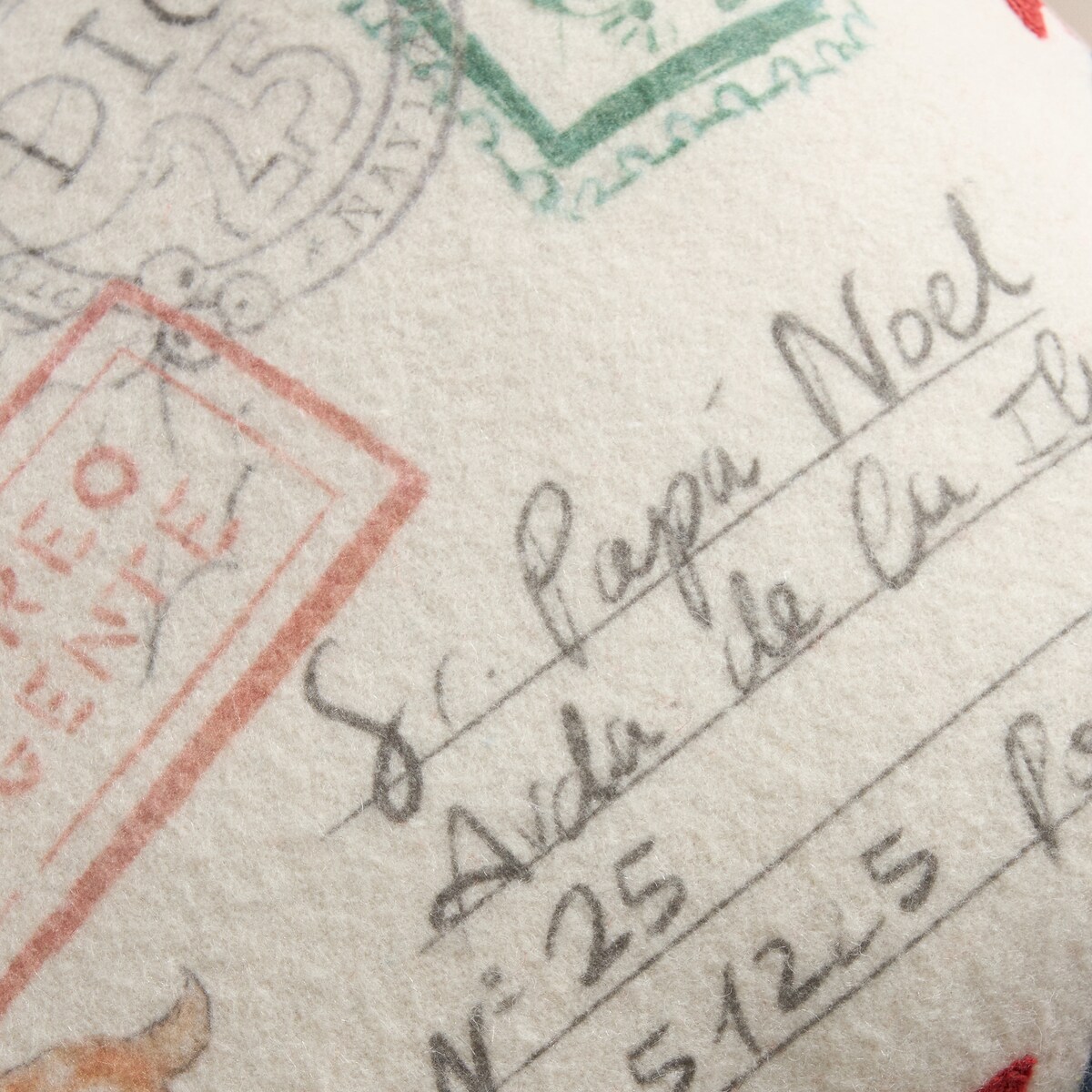 Almofada Decorativa Retangular Santas Letter Multicolor-4