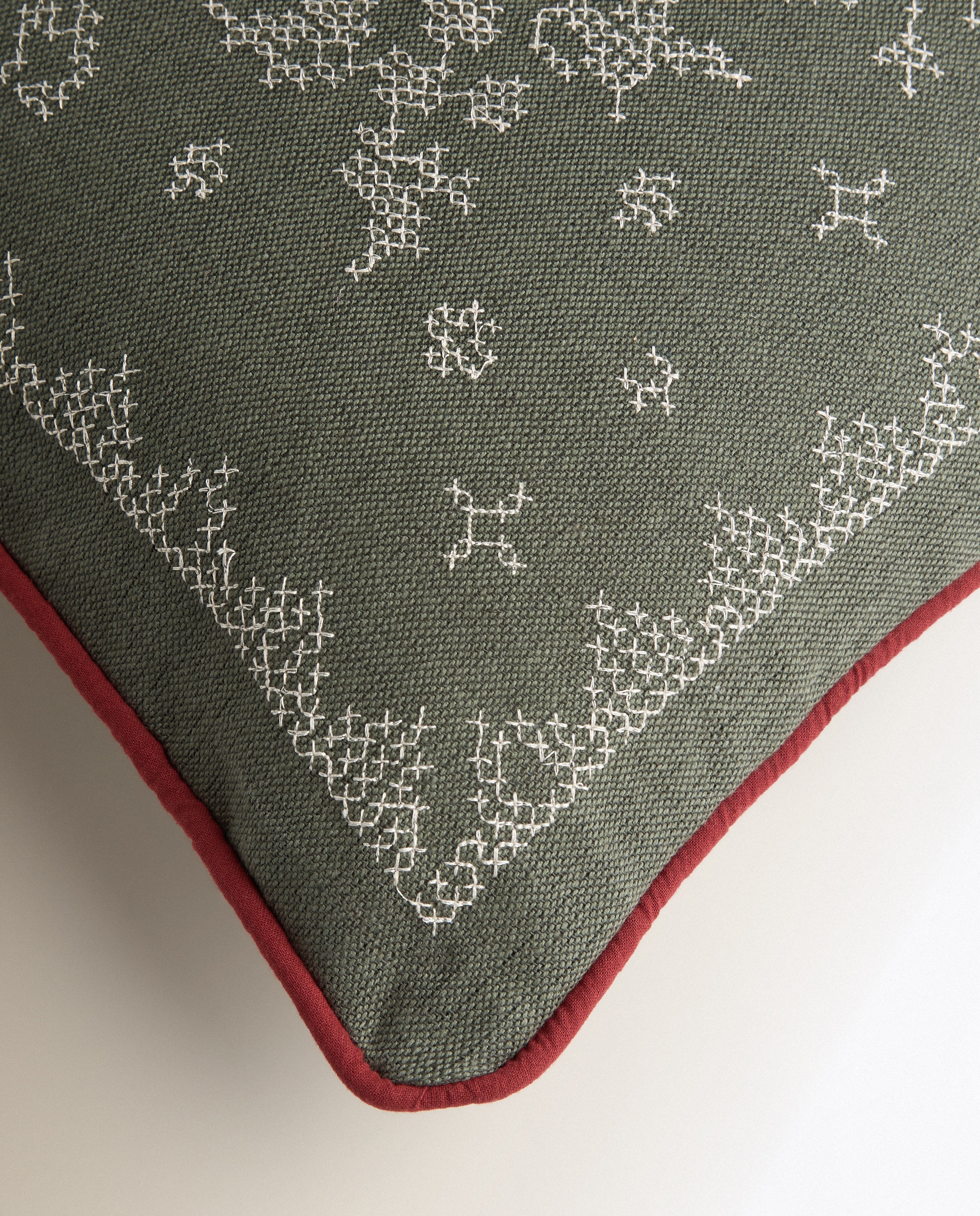 Cojín decorativo Cosy Cross - Verde 50 x 50 cm Verde-4