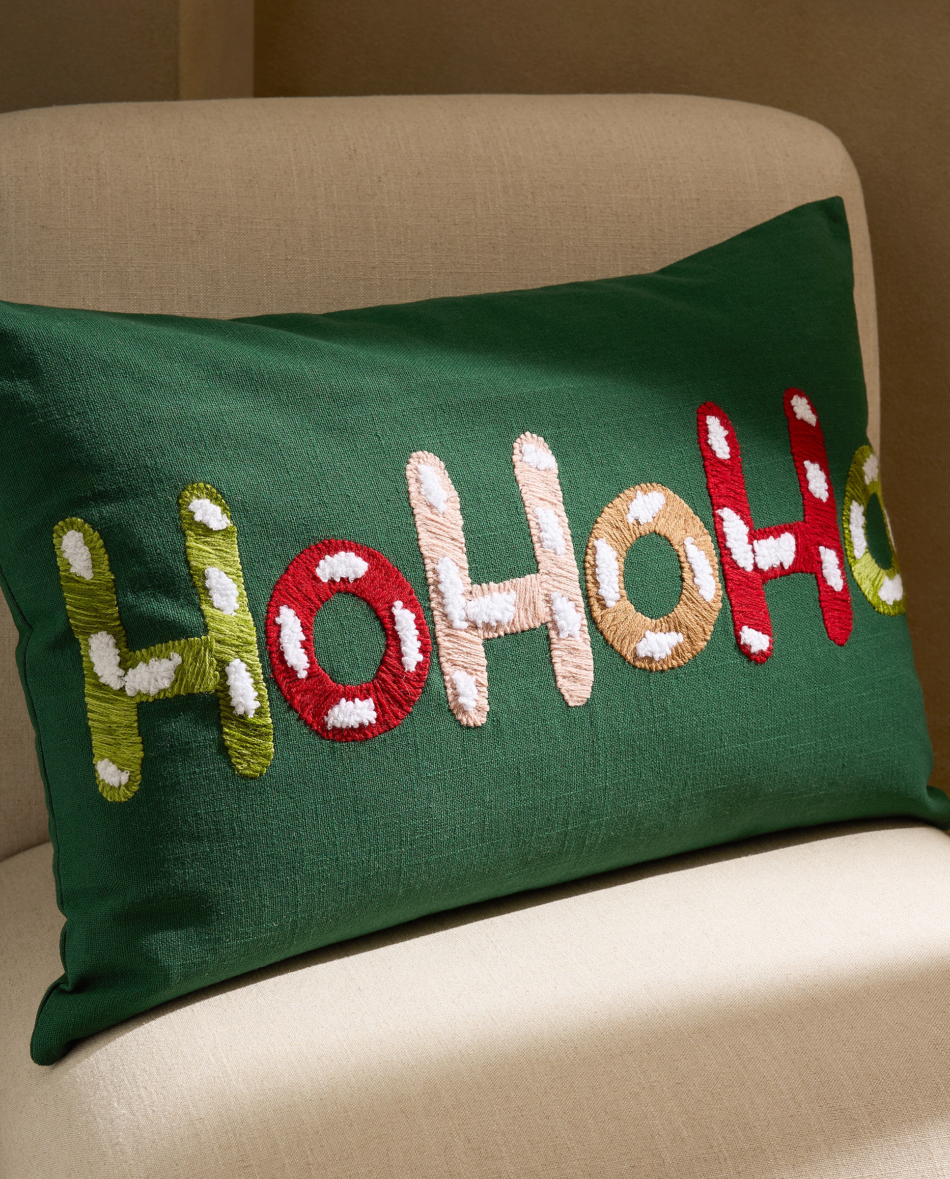 Cojín decorativo rectangular Hohoho - Verde 40 x 60 cm Verde-1