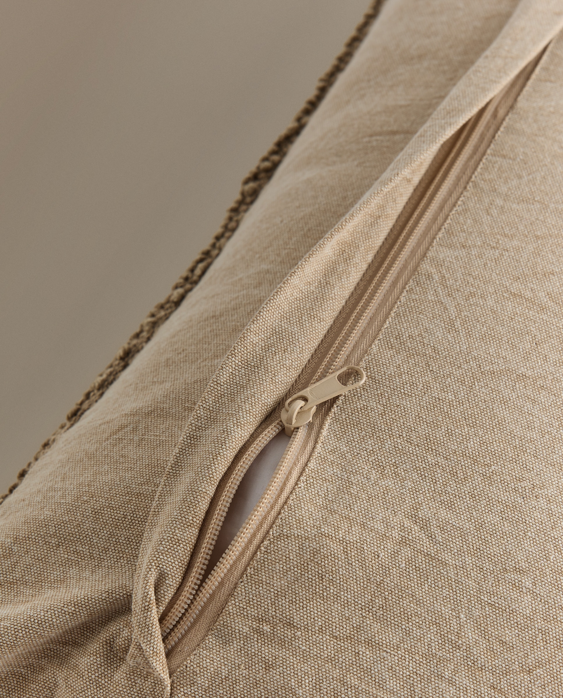 Imagen 3 de Cojín decorativo rectangular Fitz - Beige 30 x 50 cm Beige