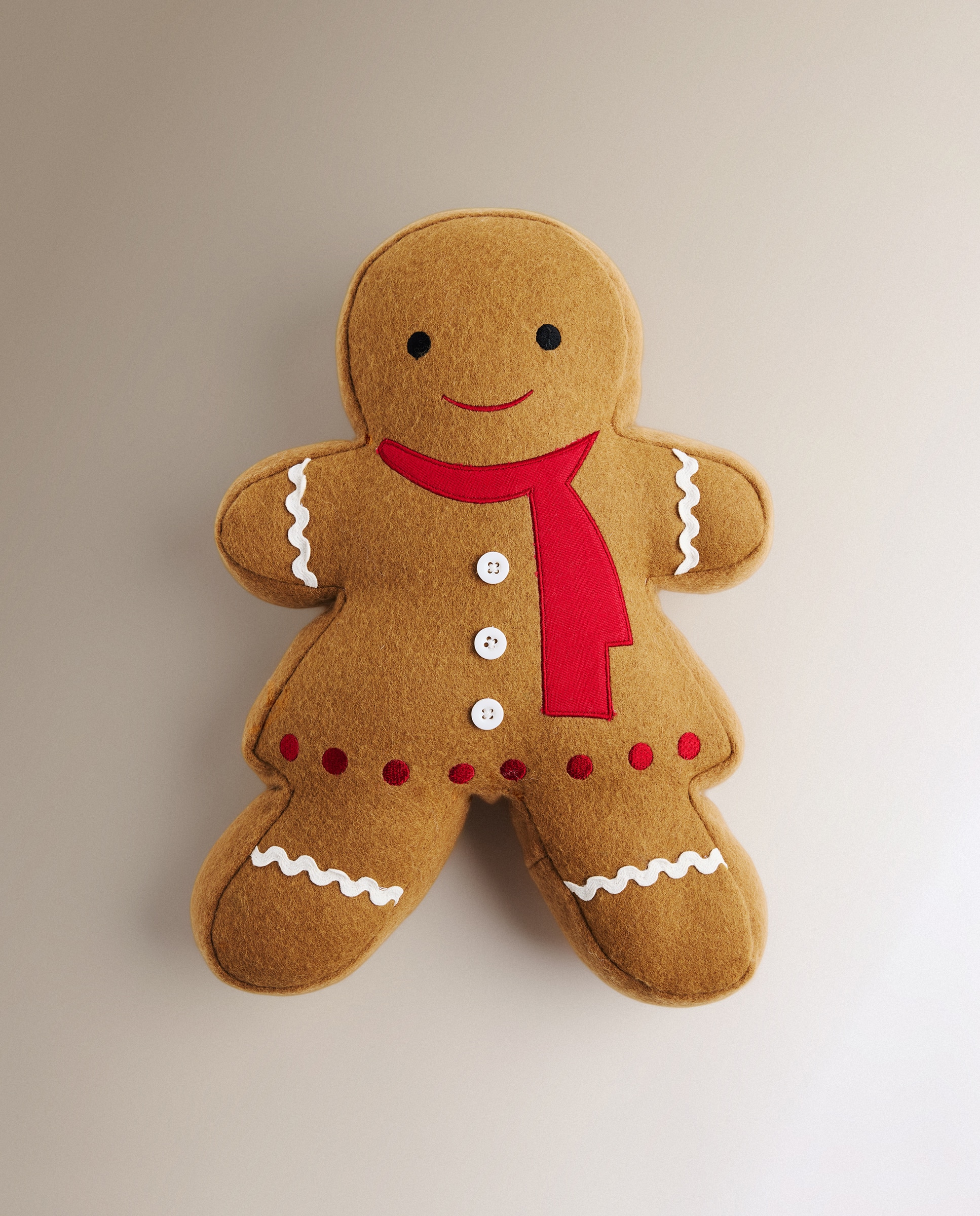 Almofada decorativa Biscoito Castanho-claro-2