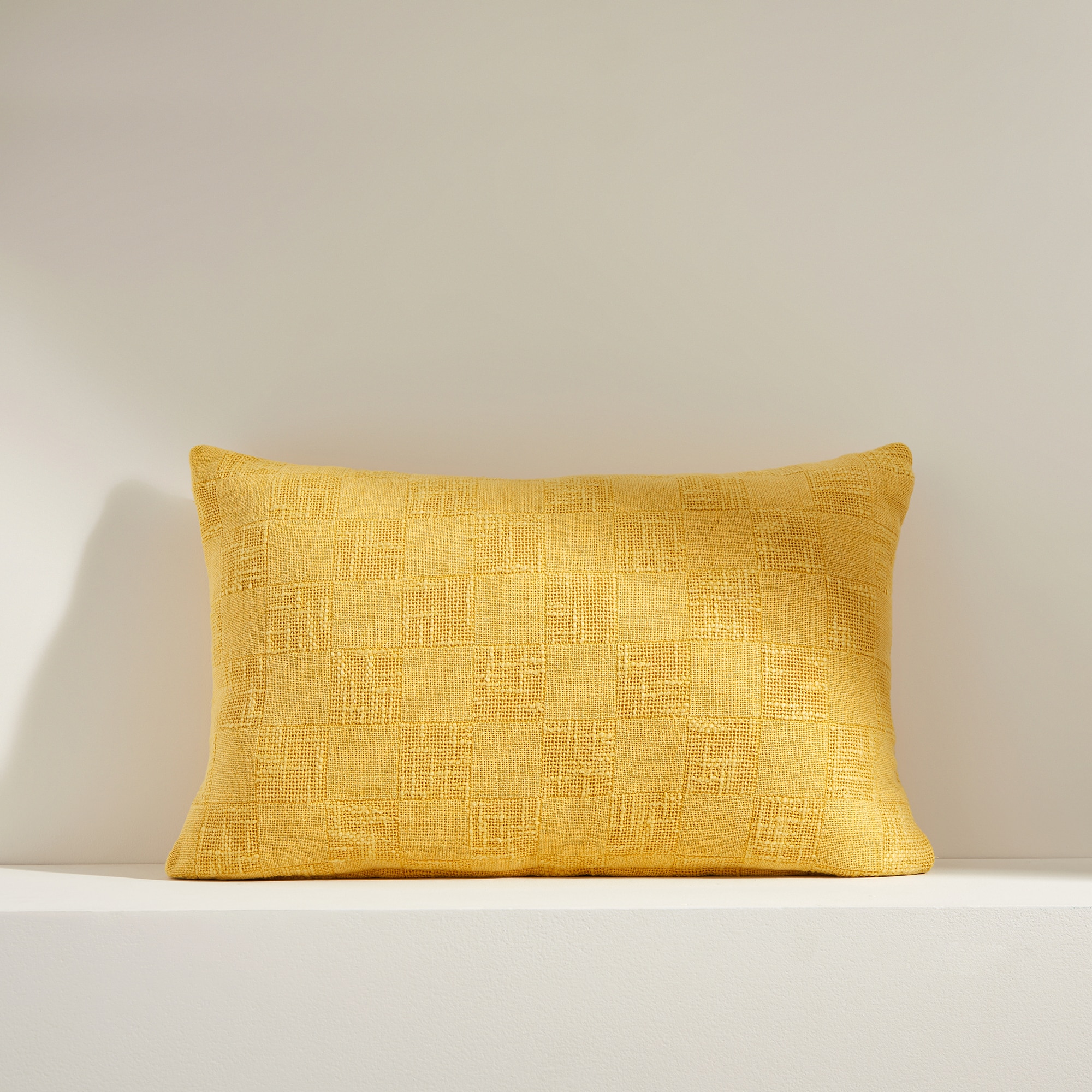 Almofada Decorativa Retangular Ames Mostarda-1