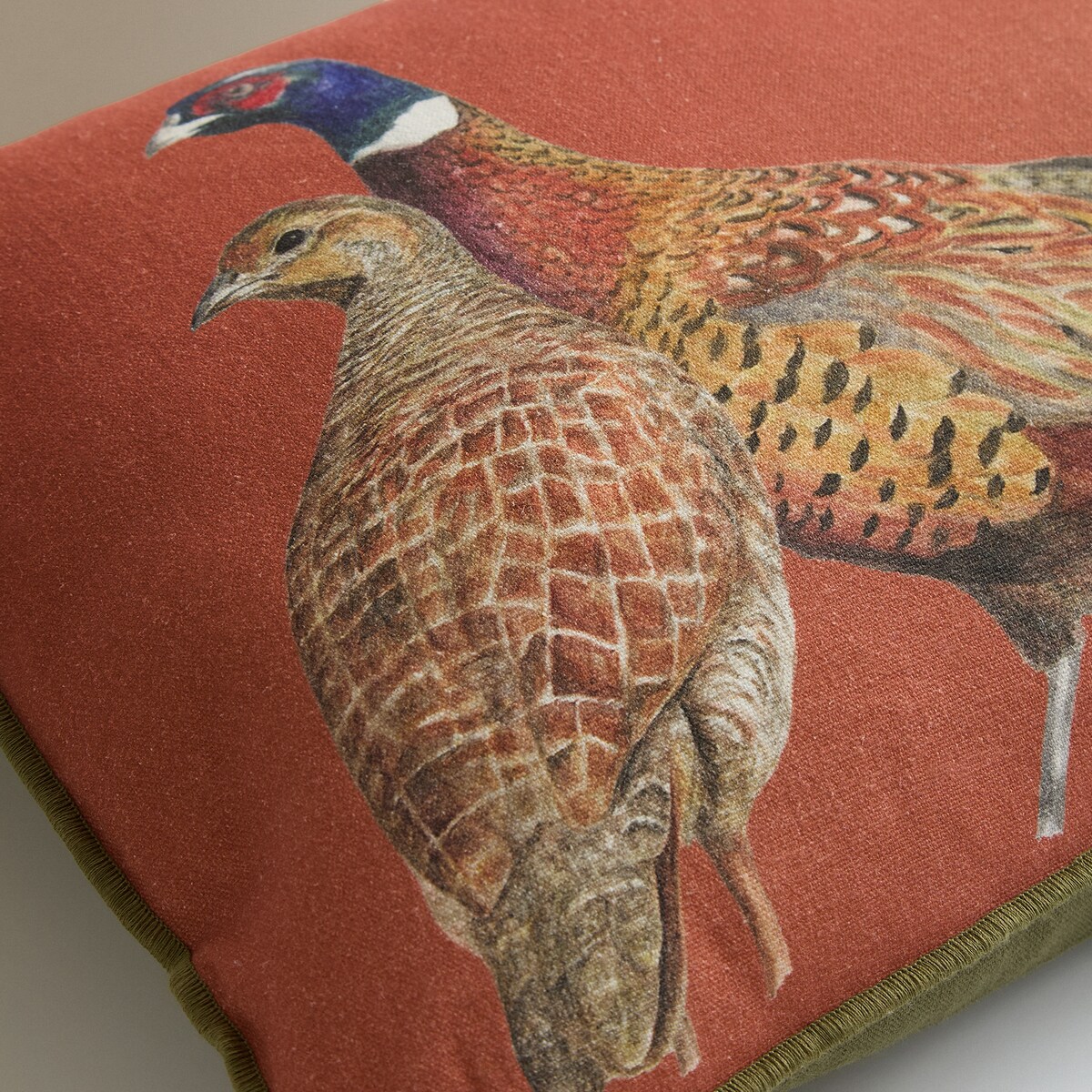 Almofada Decorativa Retangular Pheasans Laranja-4