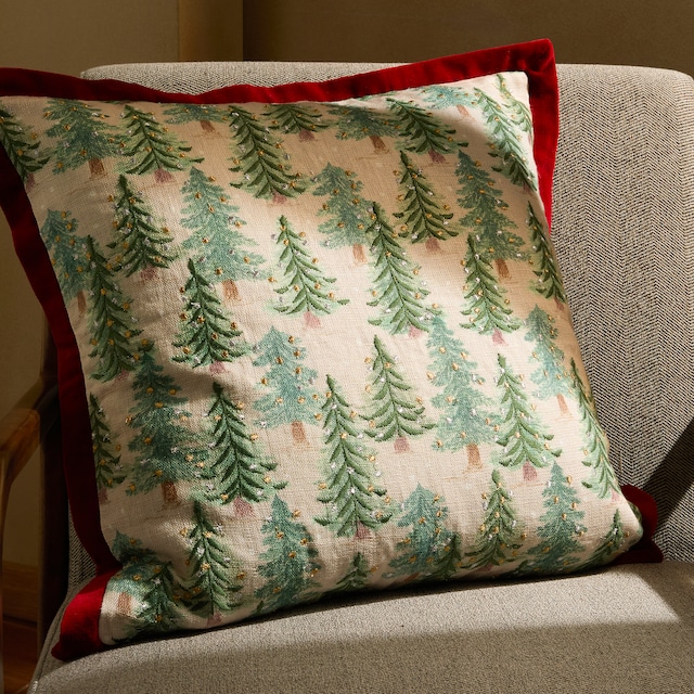 Imagen 0 de Cojín decorativo bordado Christmas