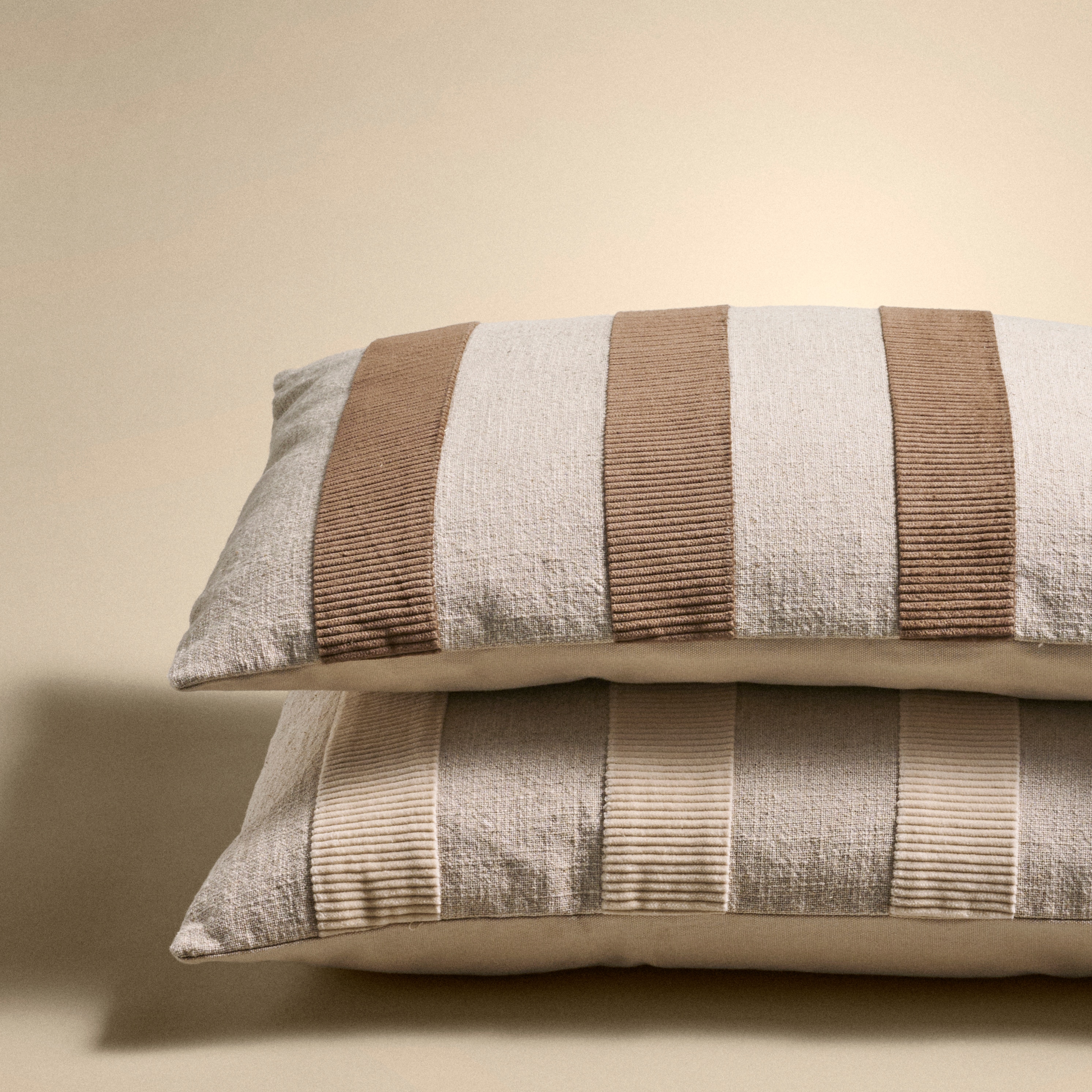 Almofada Decorativa Retangular Ukiyo Bege-7