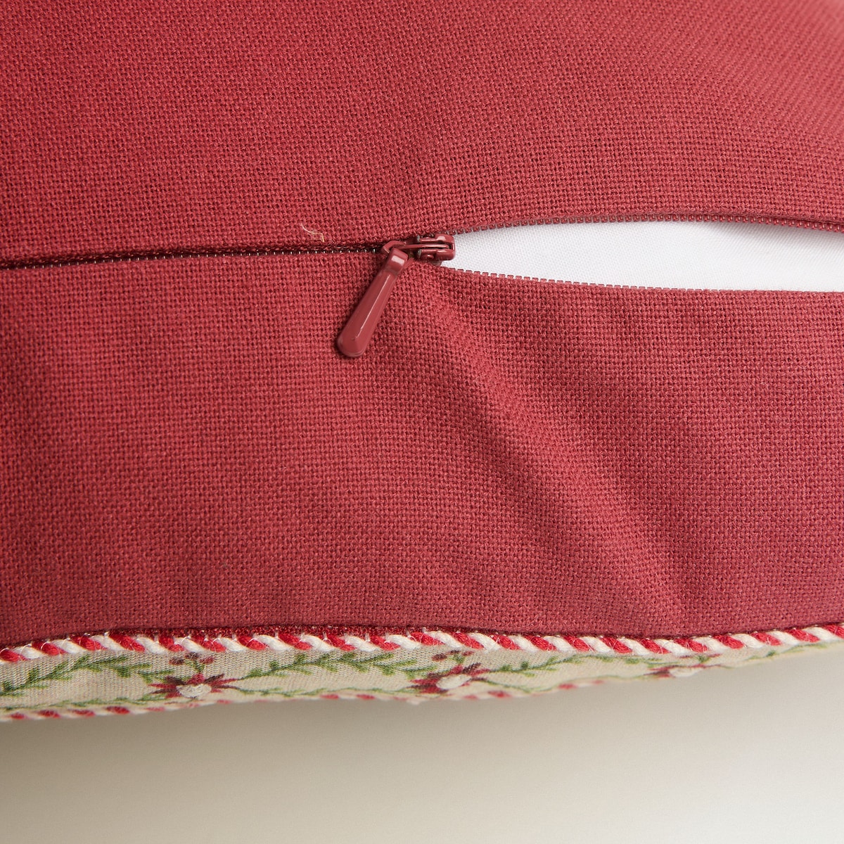 Cojín decorativo rectangular bordado Mistletoe Multicolor-3