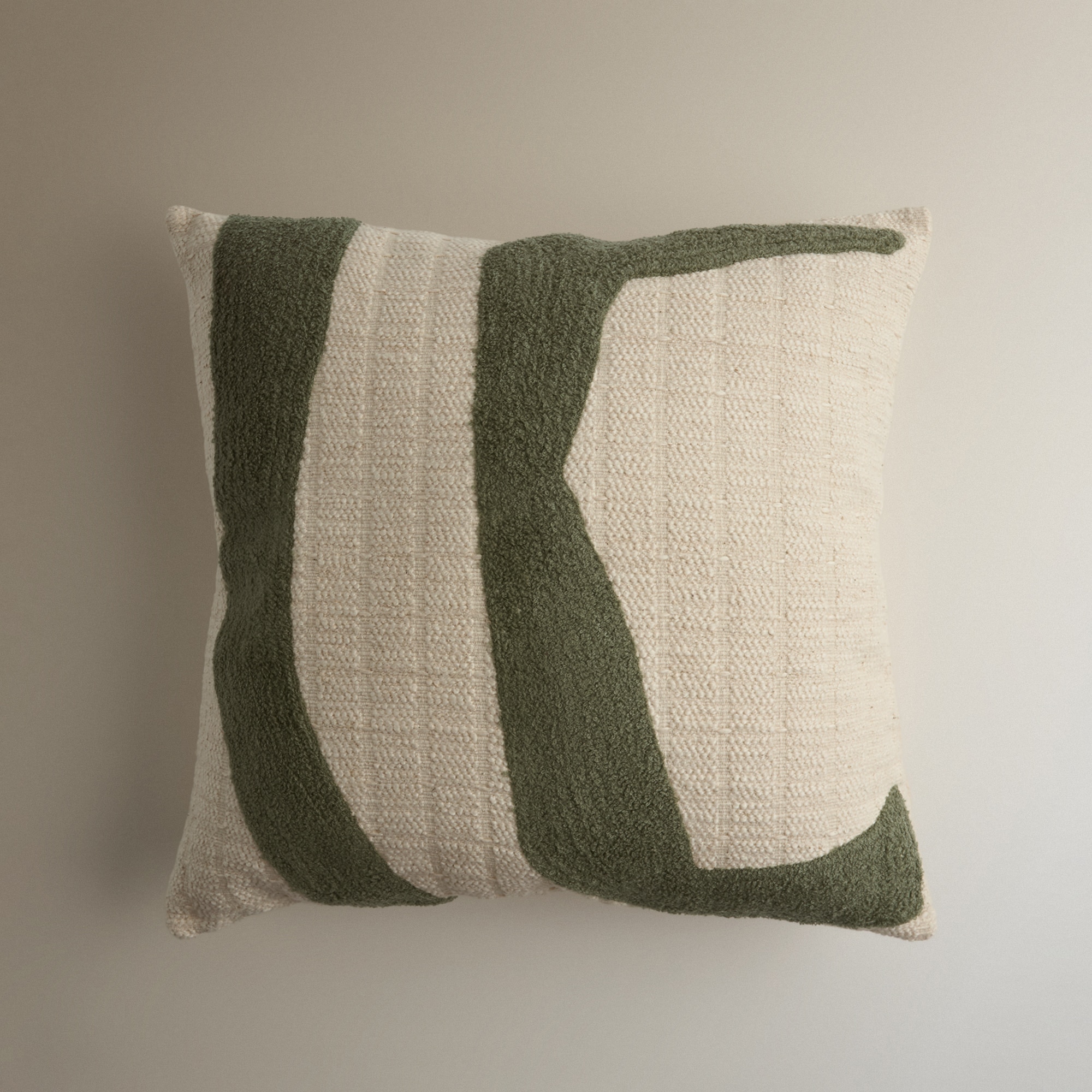 Almofada Decorativa com Bordado Kaiteki Verde-2