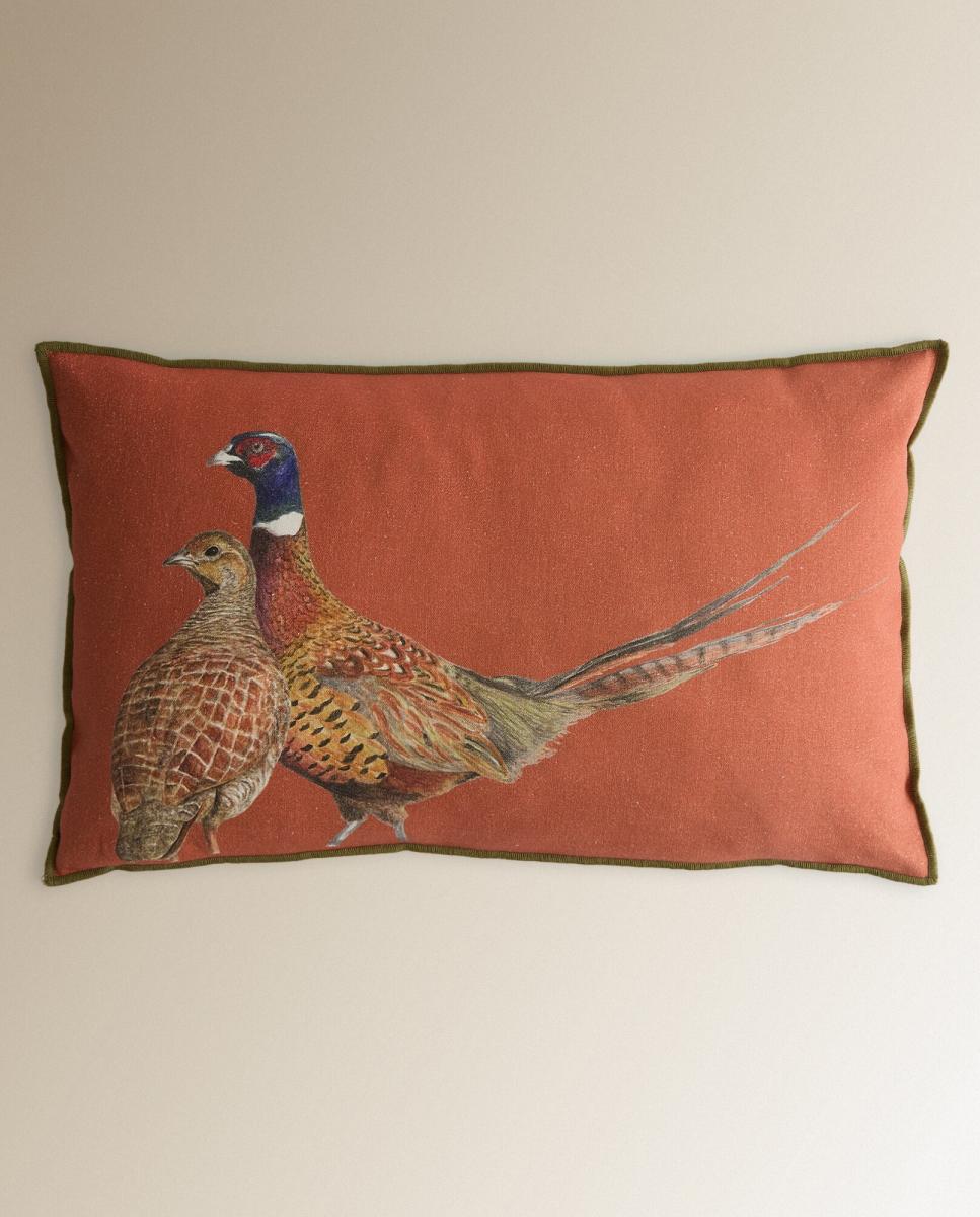 Almofada decorativa Pheasans Laranja-2