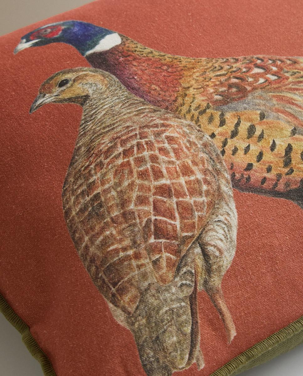 Almofada decorativa Pheasans Laranja-4