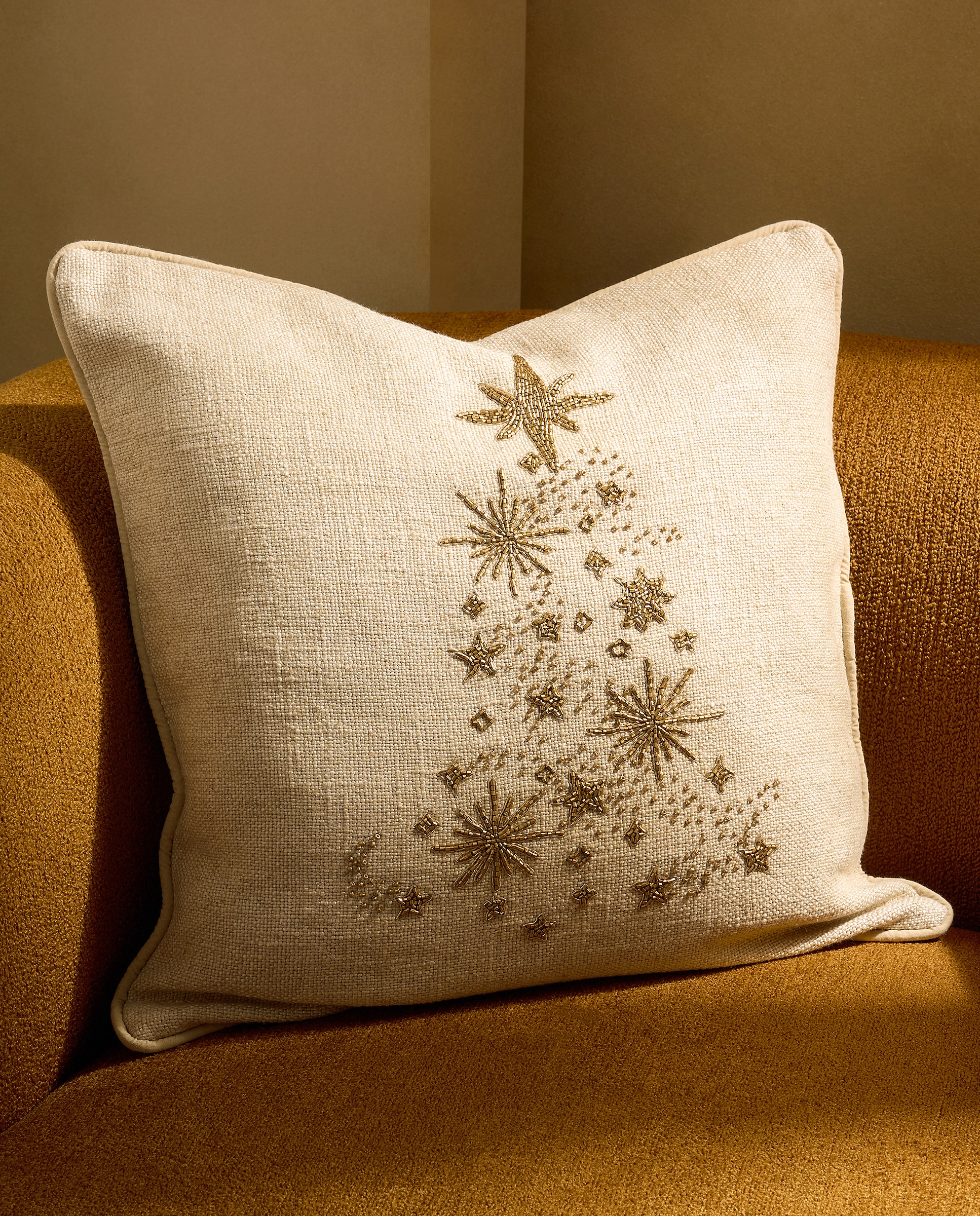 Cojín decorativo Aurora Tree - Beige 50 x 50 cm Beige-1