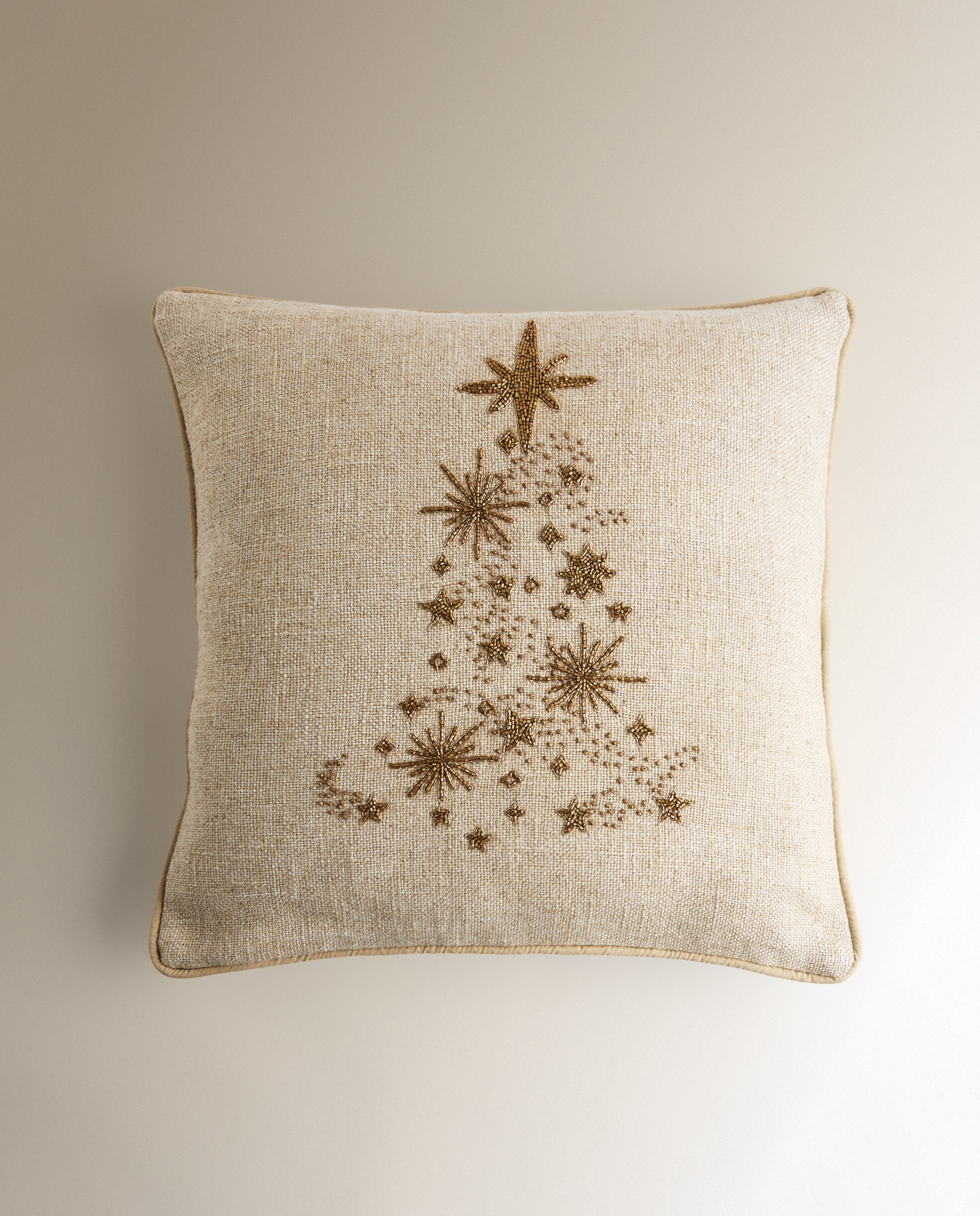 Cojín decorativo Aurora Tree - Beige 50 x 50 cm Beige-2