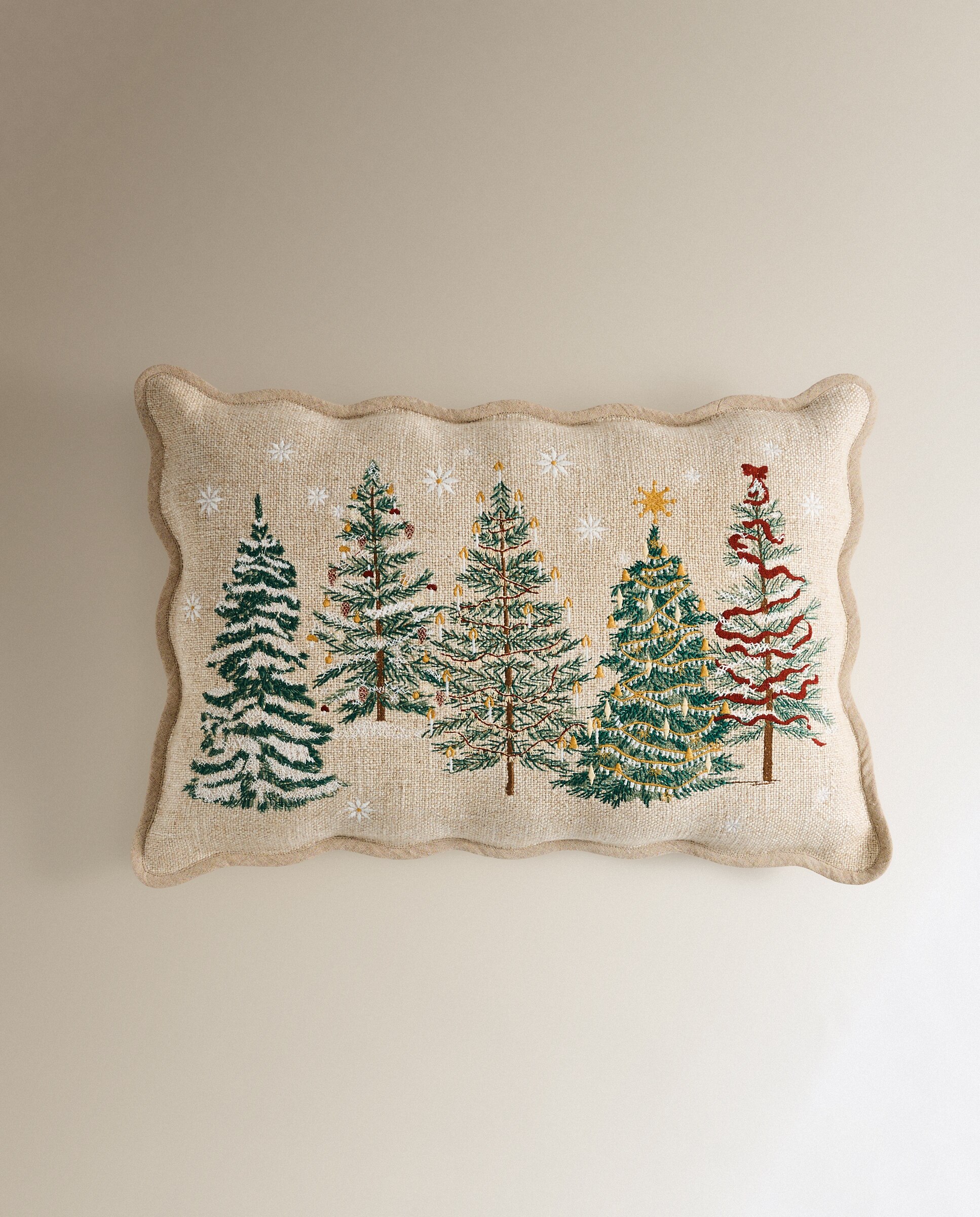 Imagen 0 de Cojín decorativo rectangular Xmas Forest Mostaza