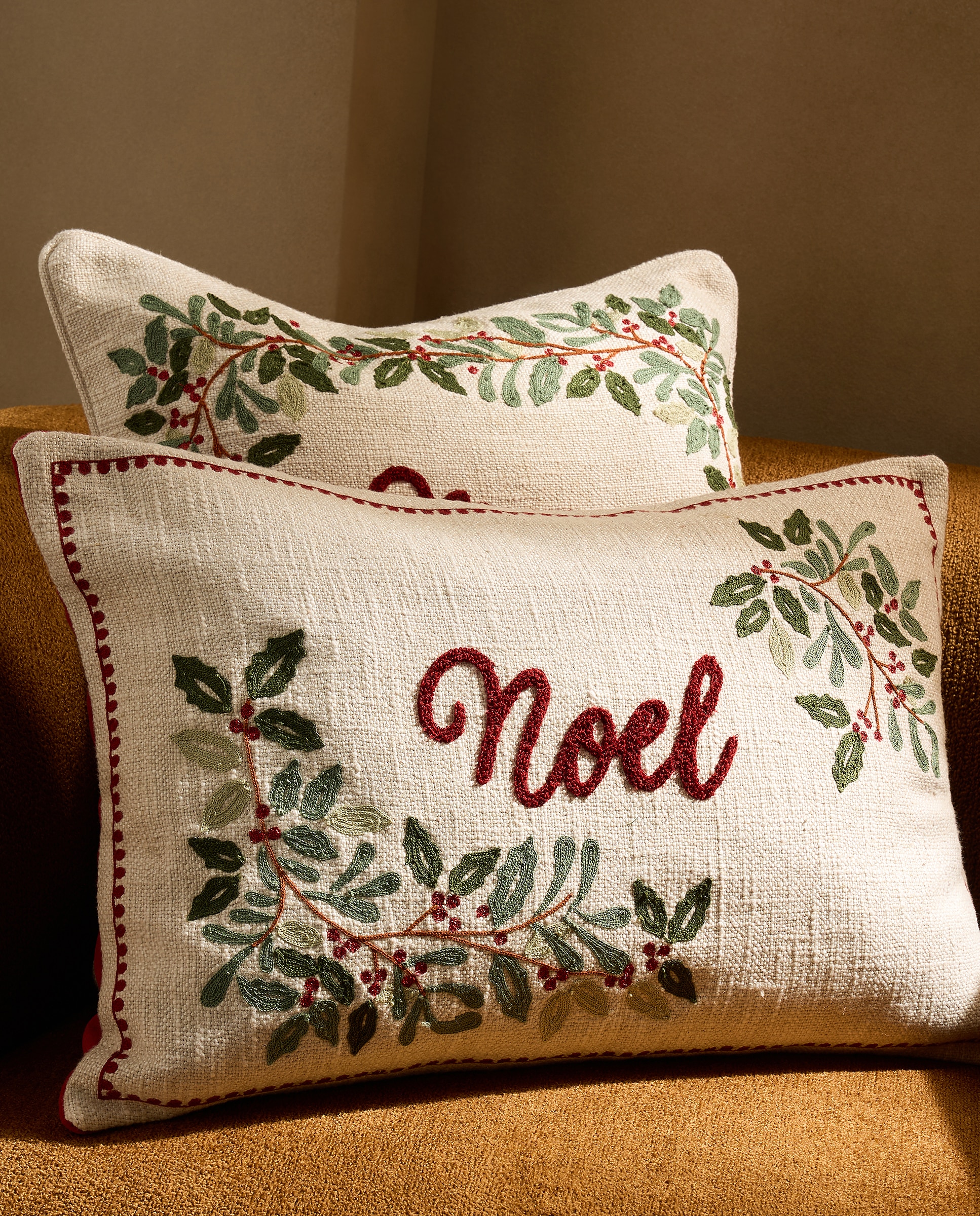 Cojín decorativo rectangular Holly Frame - Natural 40 x 60 cm Natural-1