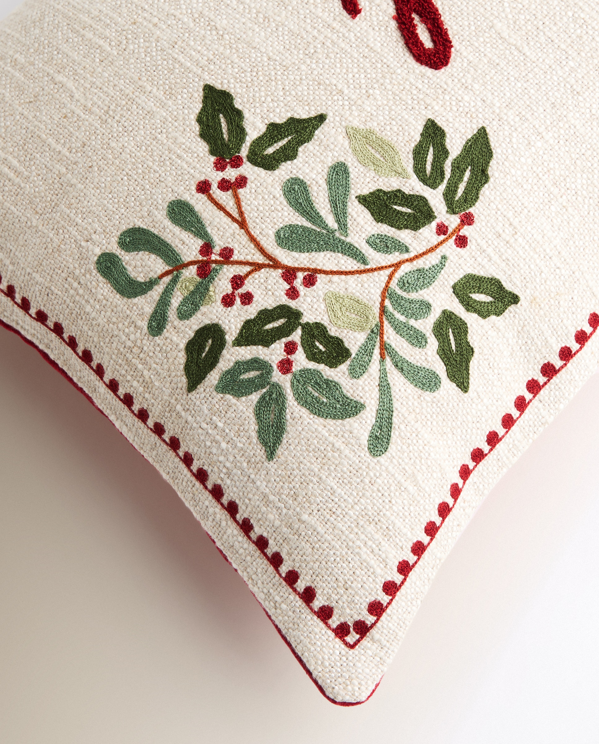 Cojín decorativo rectangular Holly Frame - Natural 40 x 60 cm Natural-4