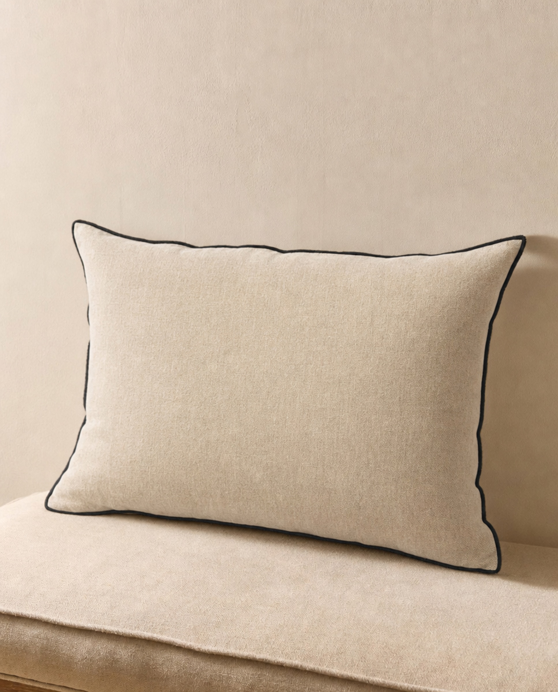 Cojín decorativo rectangular Cinnamon - Beige 40 x 60 cm Beige-1