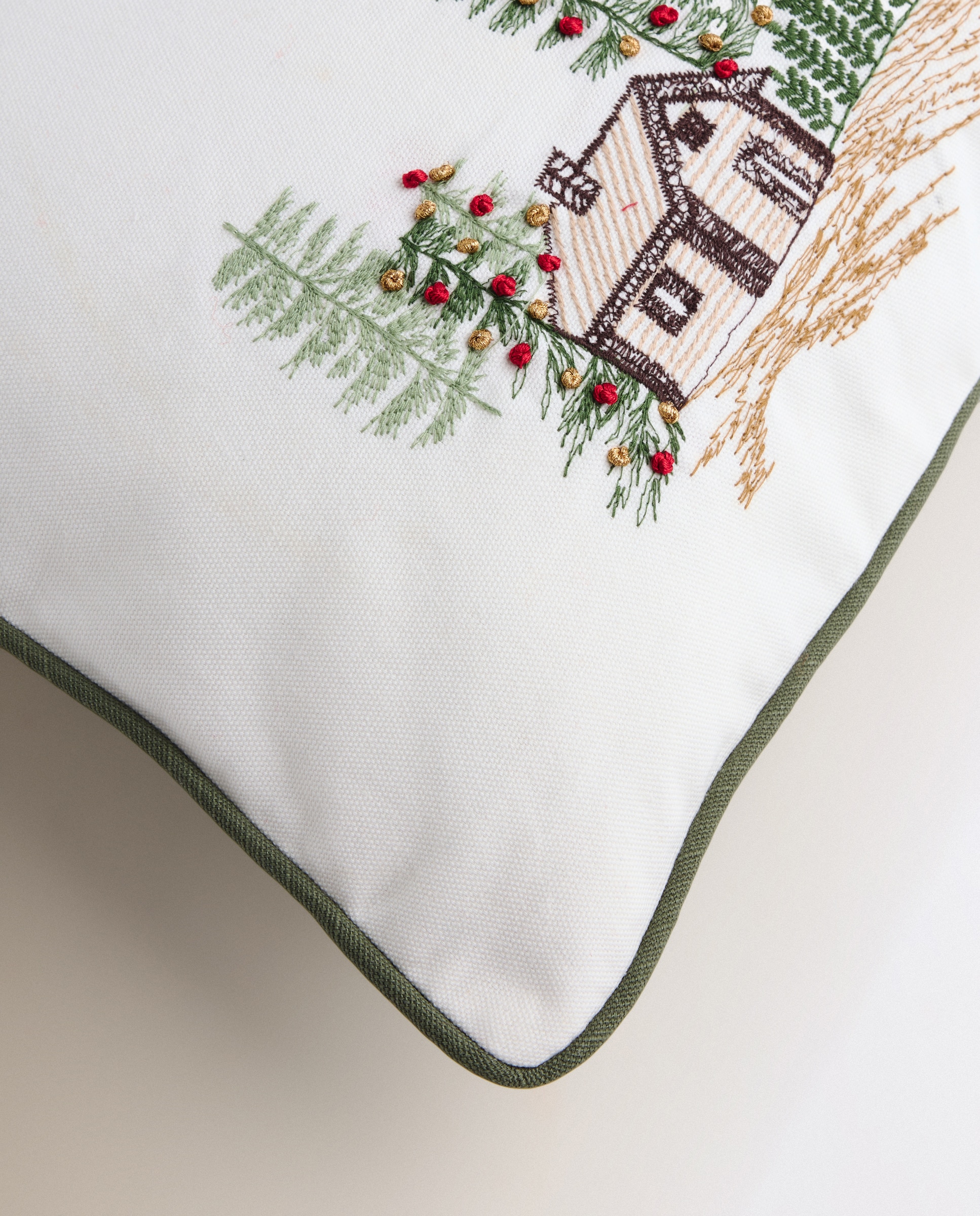 Cojín decorativo rectangular bordado Acey - Multicolor 30 x 50 cm Multicolor-4