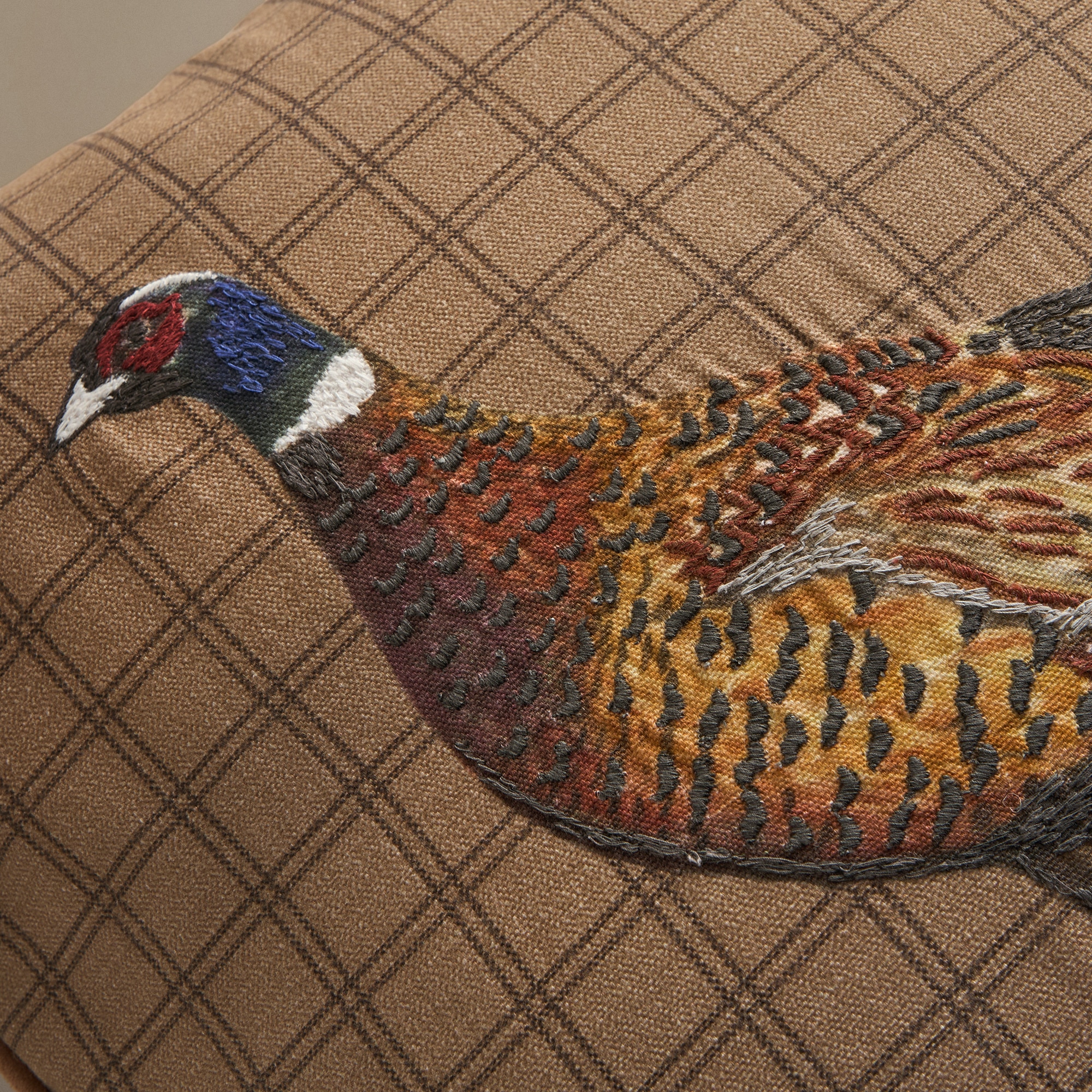 Almofada Decorativa com Bordado Balmoral Multicolor-4