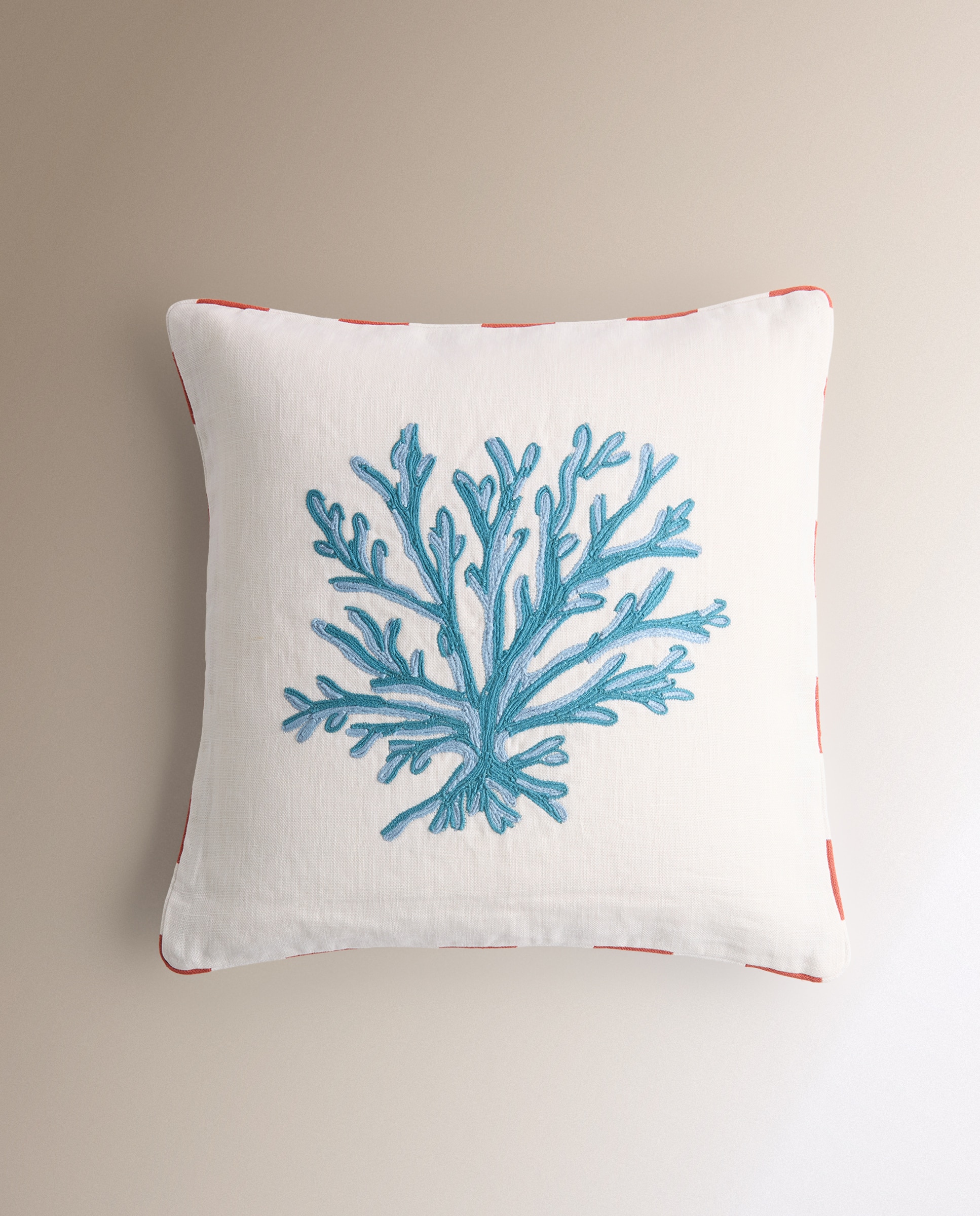 Almofada Decorativa Coral Azul-2