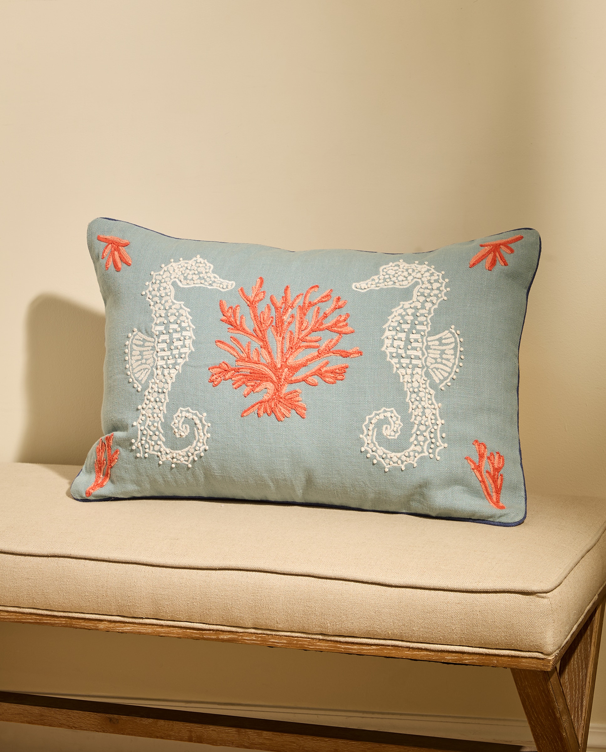 Almofada Decorativa Retangular Sea Life Azul-1