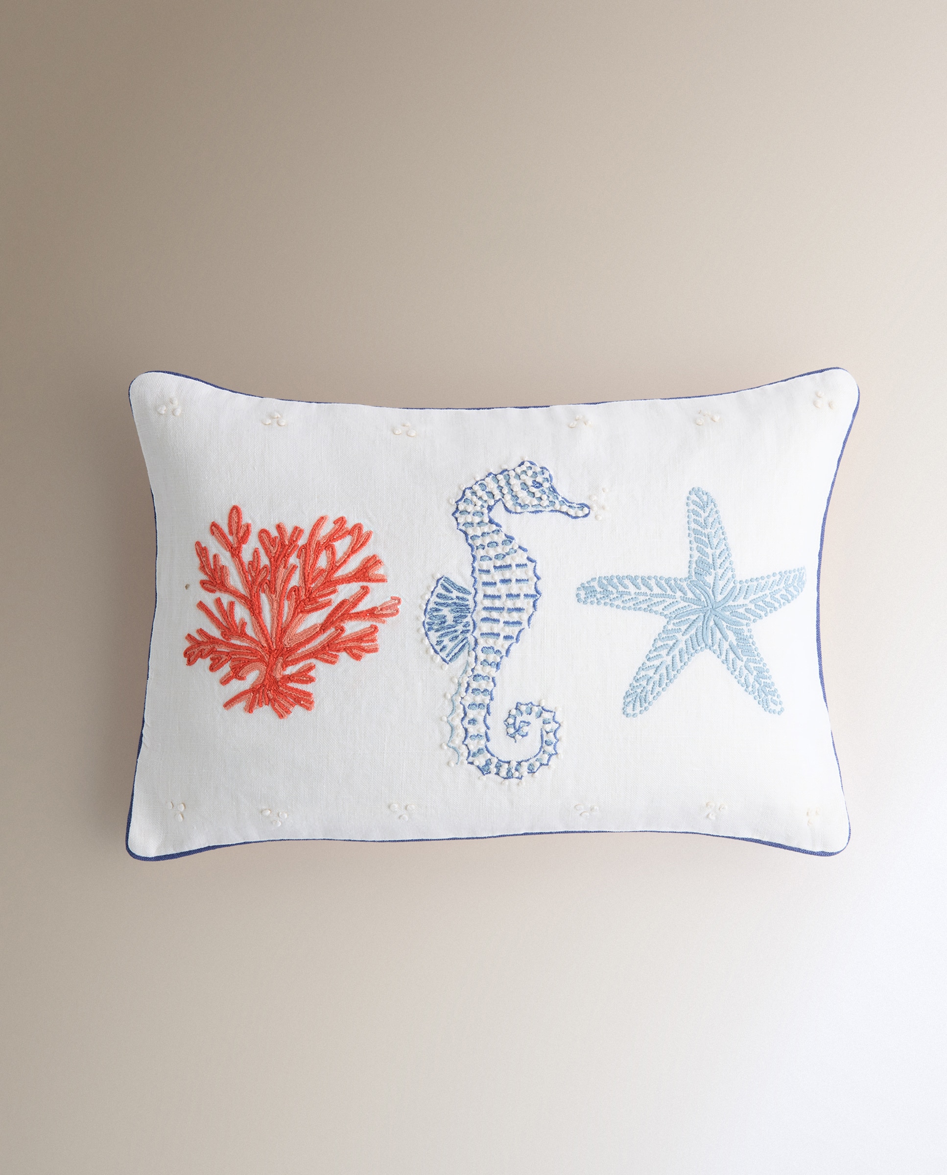 Almofada Decorativa Retangular Sea Life Branco-2