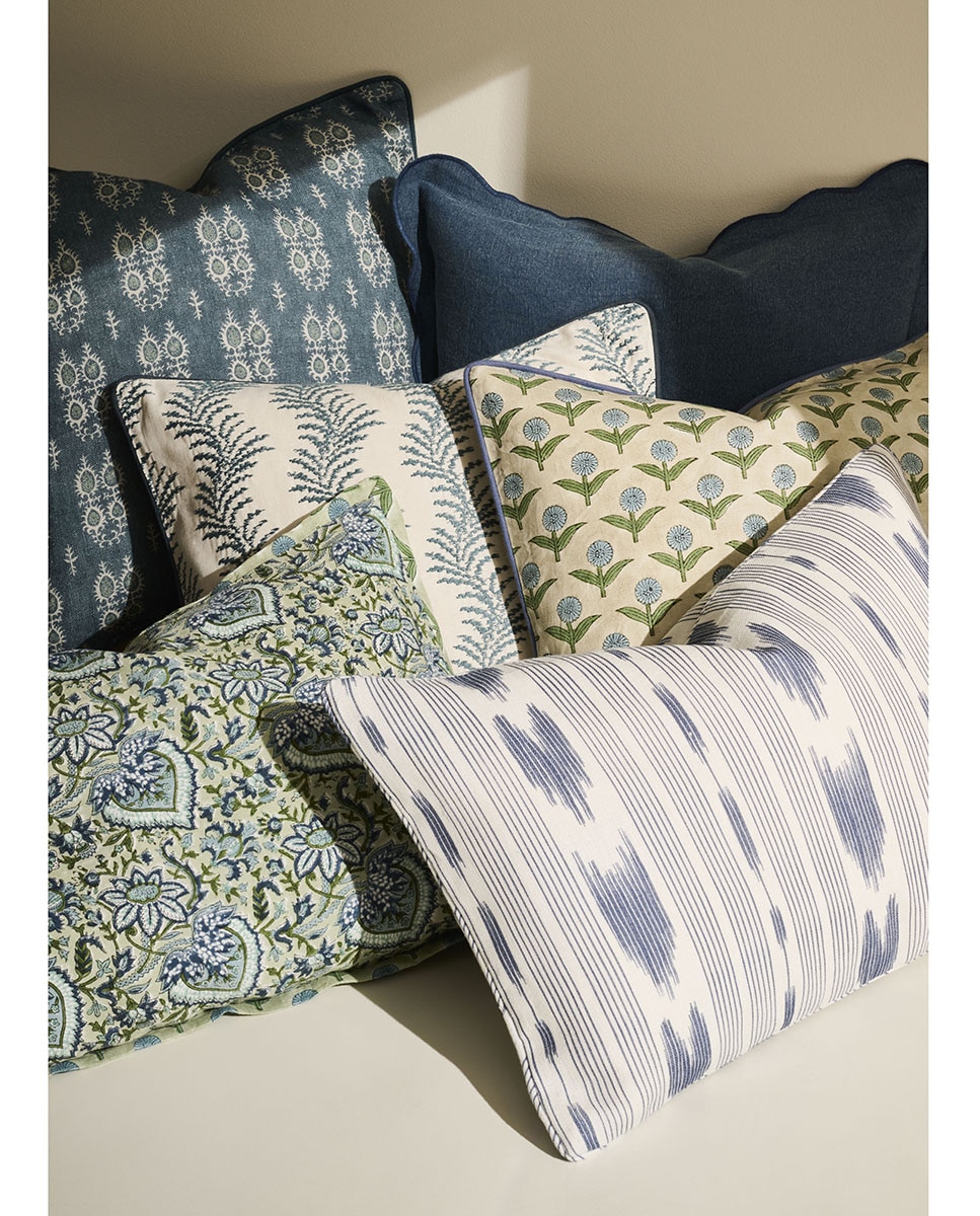 Almofada Decorativa Retangular Ikat Pollensa Branco-5