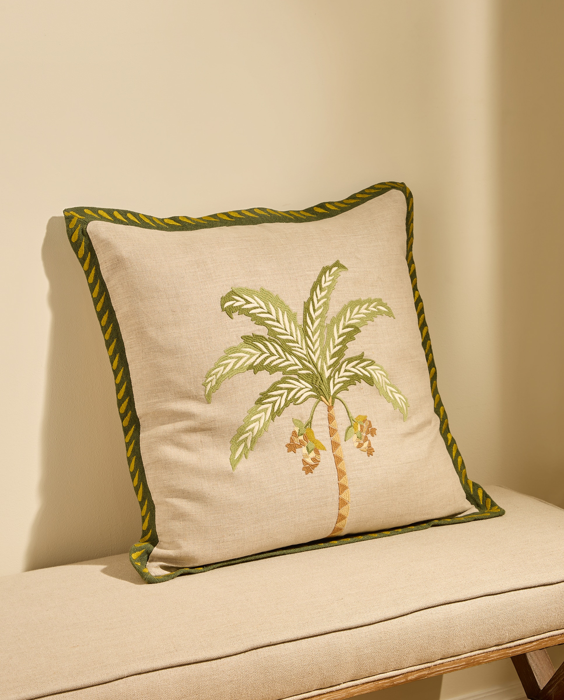 Almofada Decorativa Palmeira Natural-1