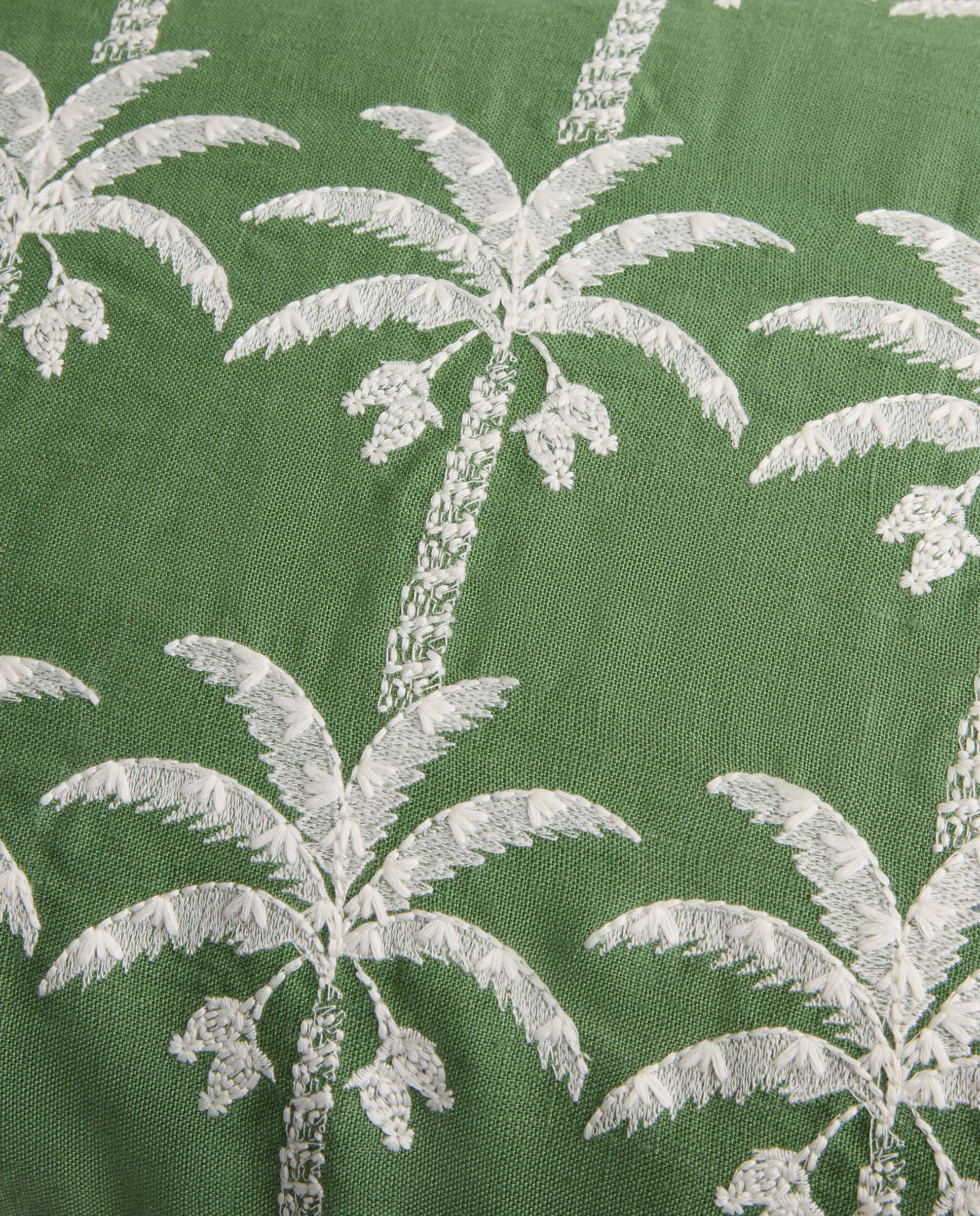 Almofada Decorativa Retangular com Bordado Sao Palm Verde-3