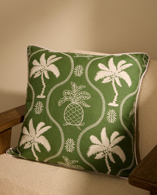 Cojín decorativo bordado Paradise