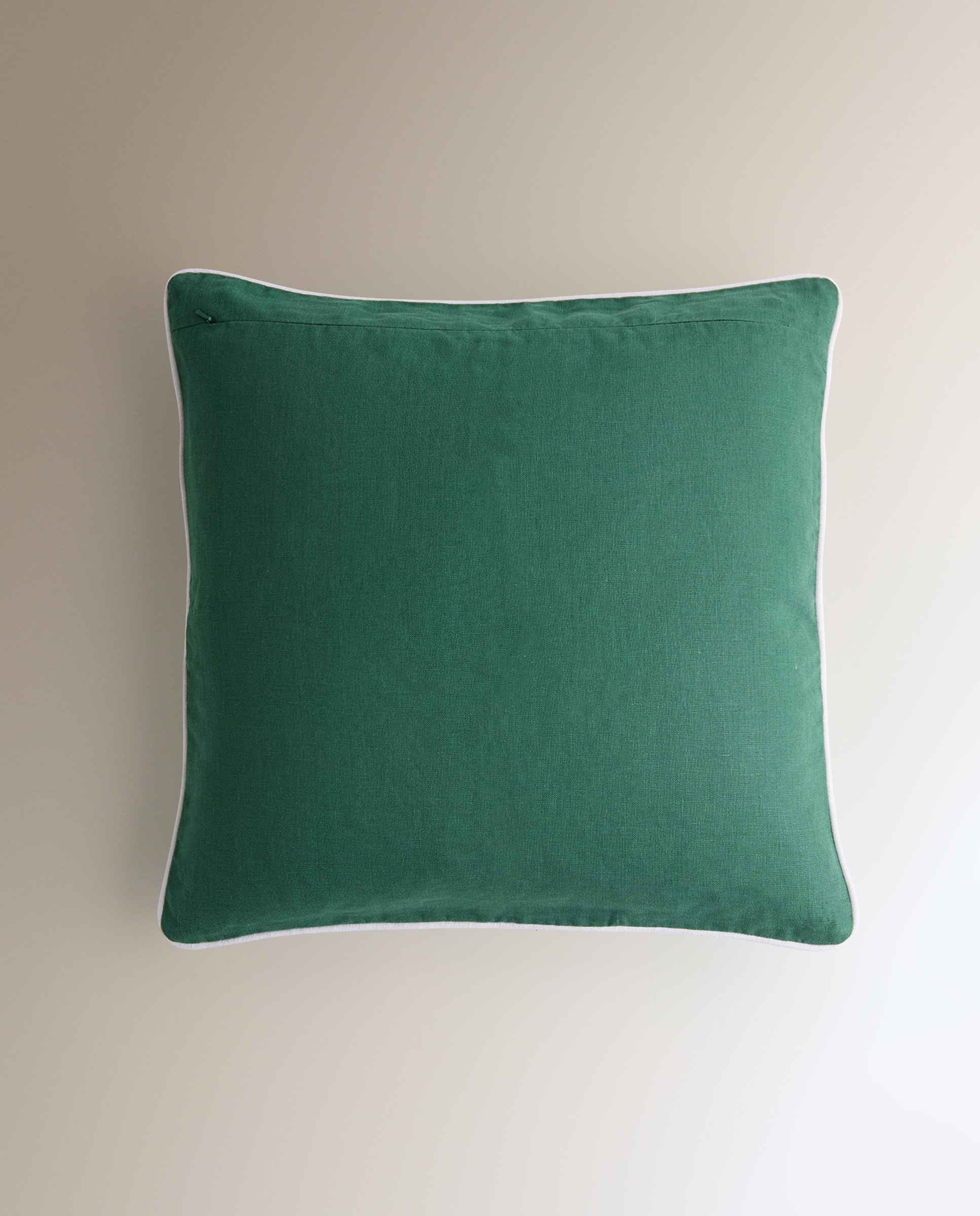 Cojín decorativo bordado Paradise - Amarillo 50 x 50 cm Verde-5