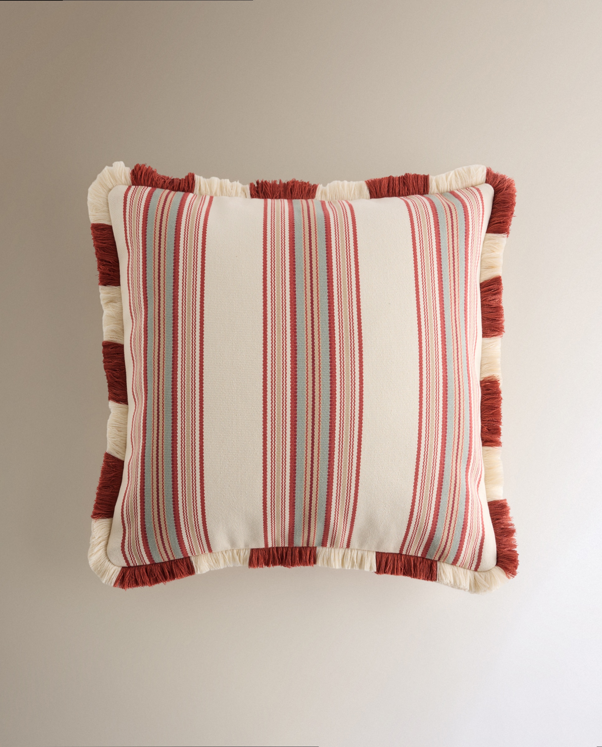 Imagen 2 de Cojín decorativo Salina - Rojo 50 x 50 cm Rojo