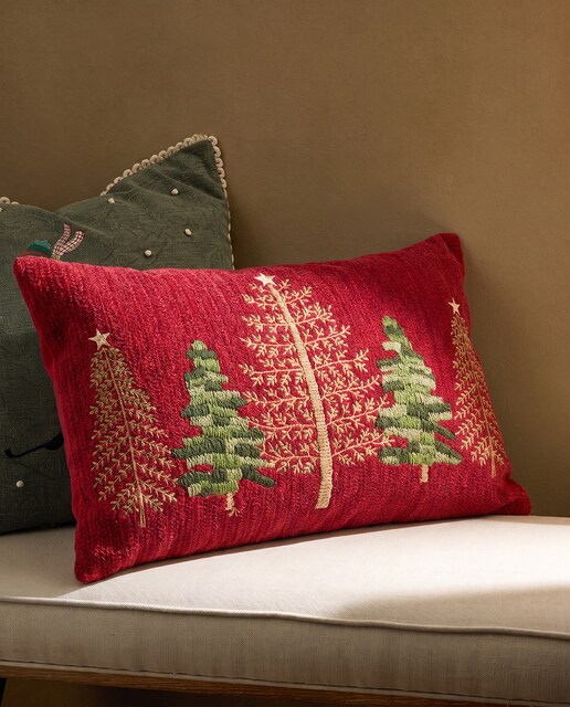 Cojín decorativo rectangular Red Xmas