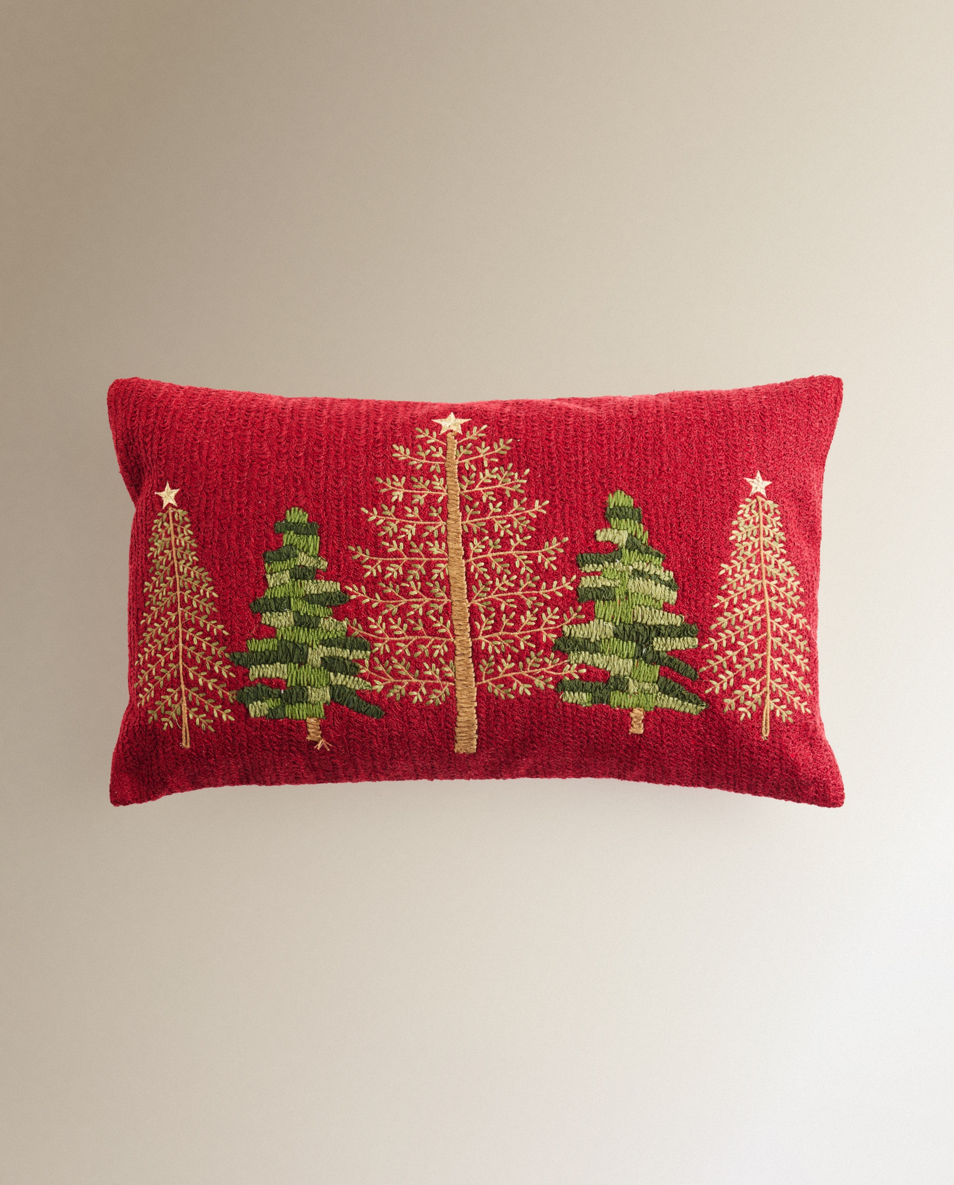 Imagen 2 de Cojín decorativo rectangular Red Xmas - Rojo 40 x 60 cm Rojo