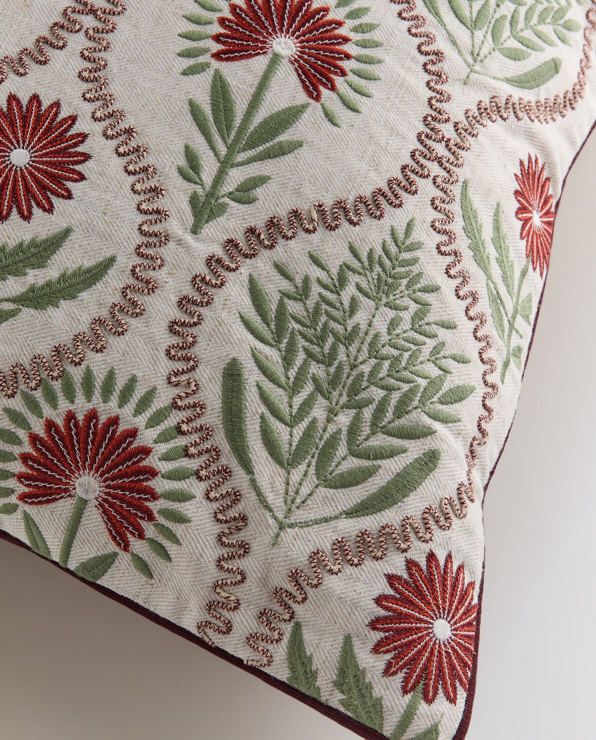 Cojín decorativo Paula - Blanco 50 x 50 cm Blanco-4