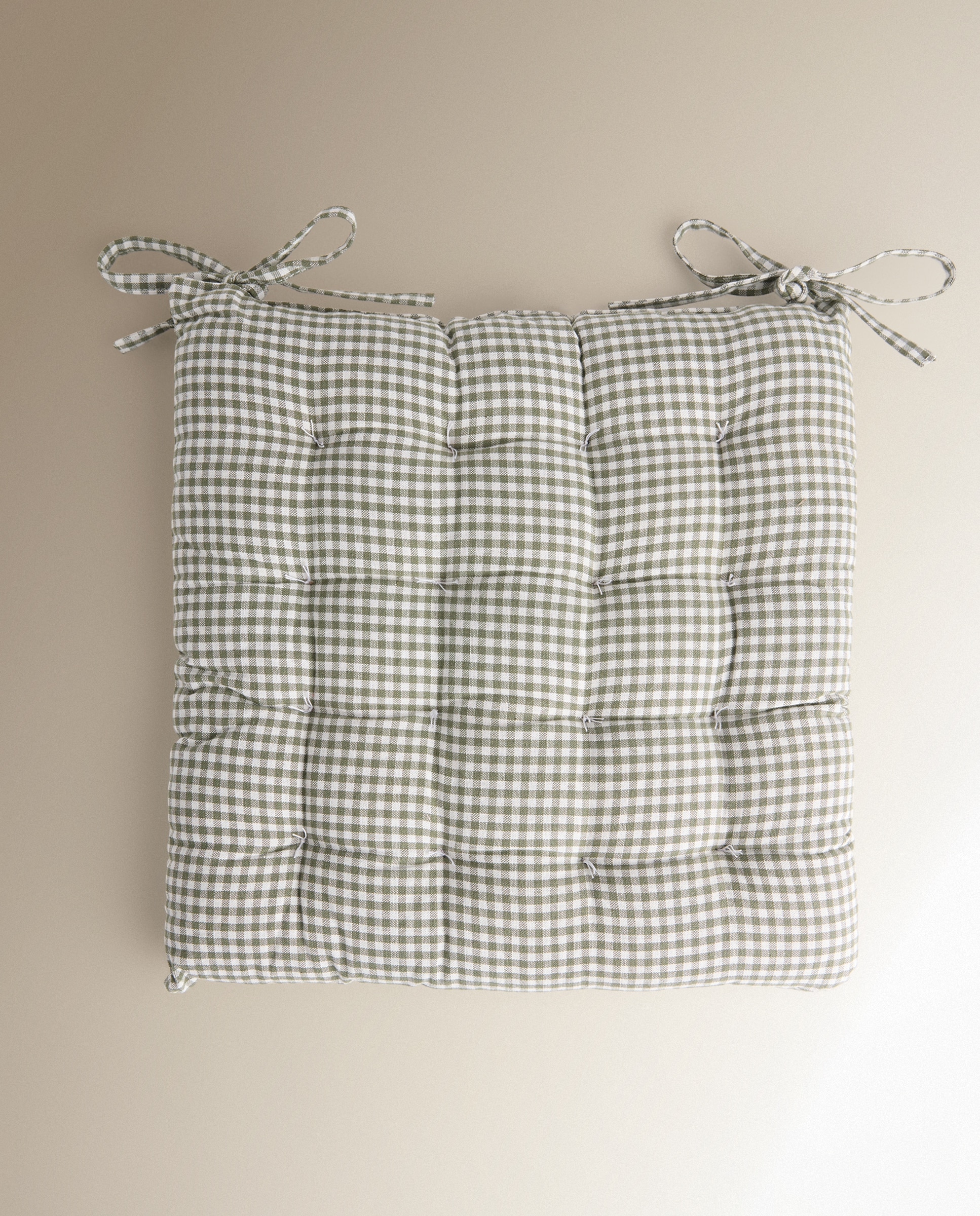 Almofada de cadeira Vichy El Corte Inglés Verde-2