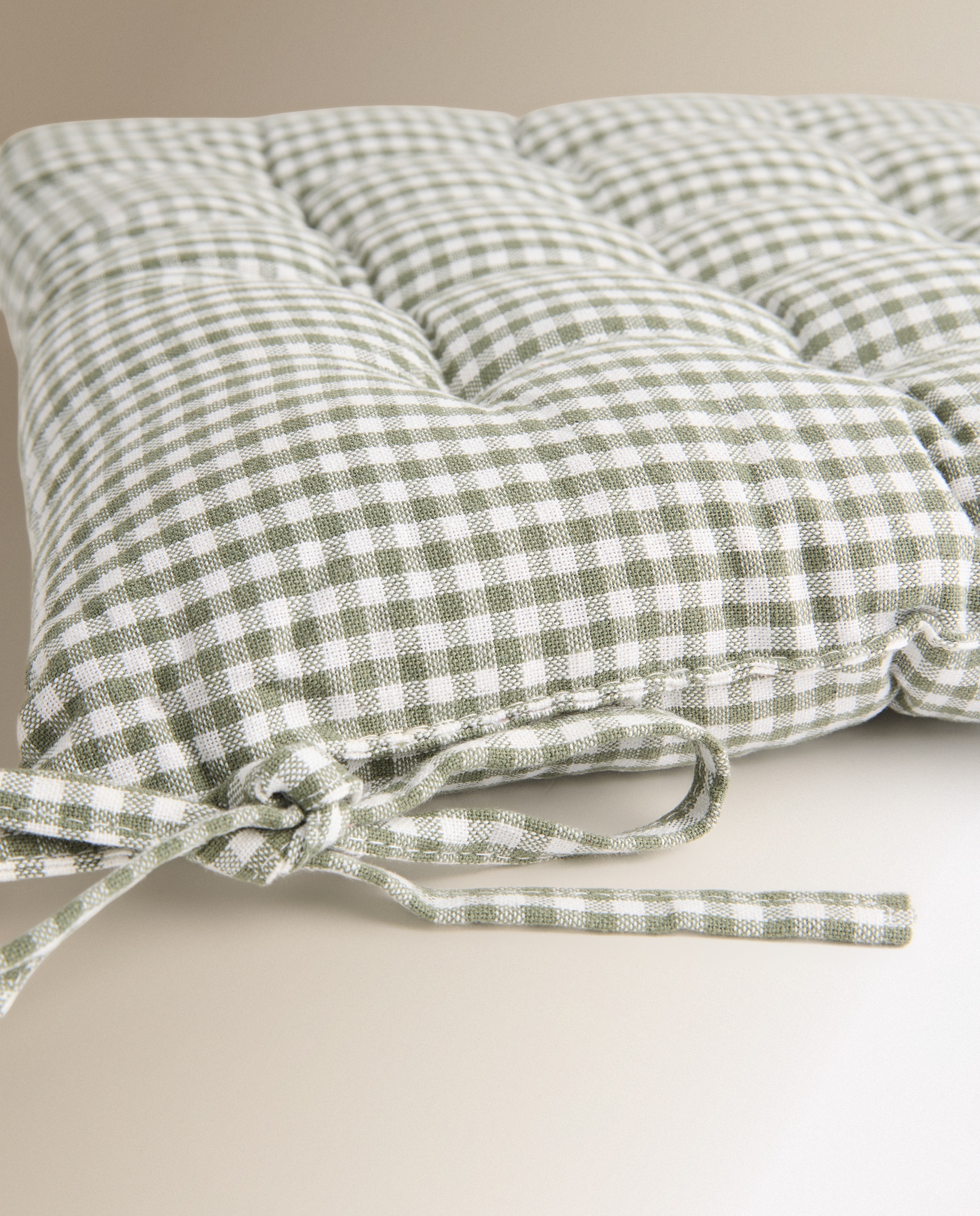 Almofada de cadeira Vichy El Corte Inglés Verde-3