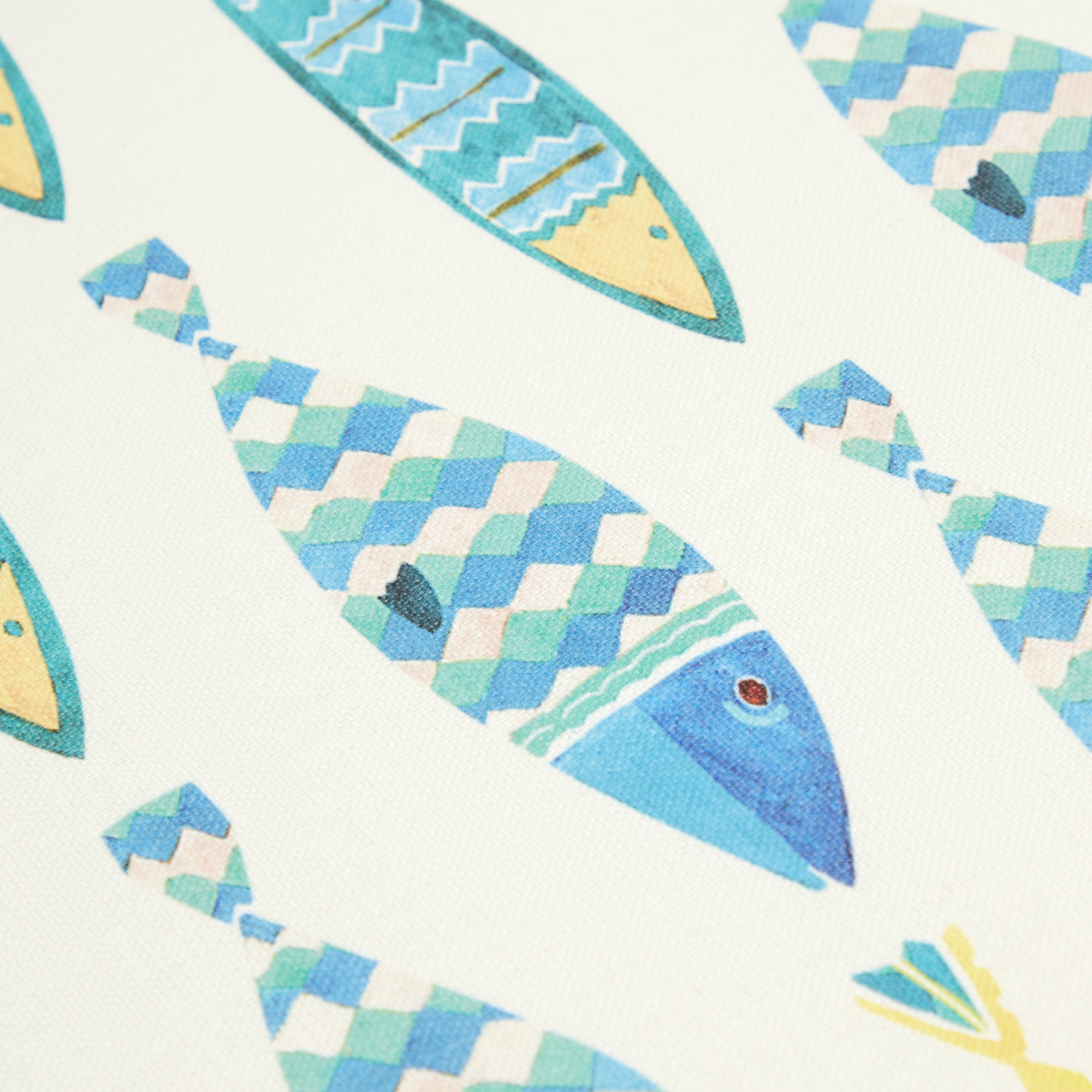 Almofada para Cadeira Peixes Azul-4