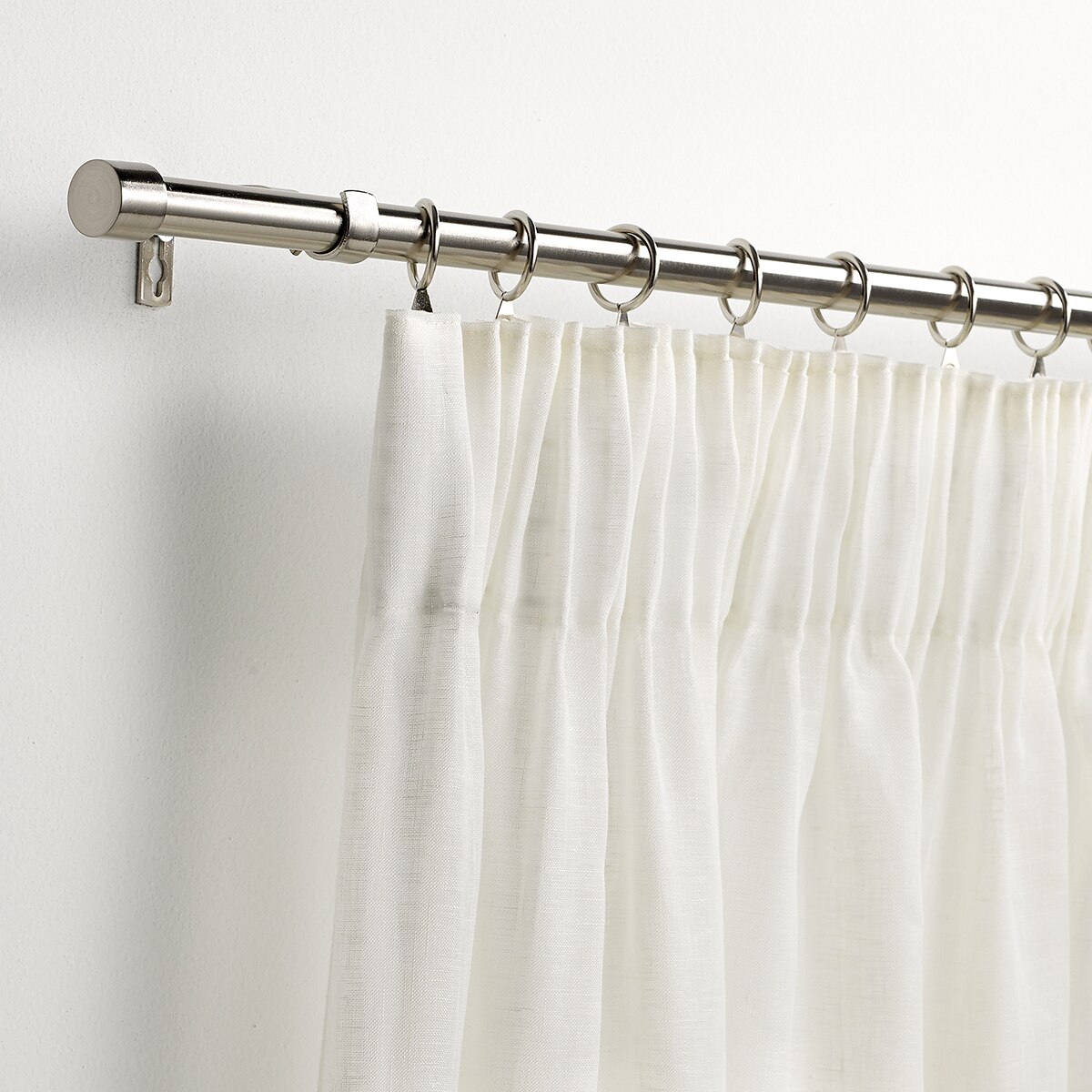 Juego de barra extensible hasta 210 cm. Tapón El Corte Inglés - Níquel Níquel-4