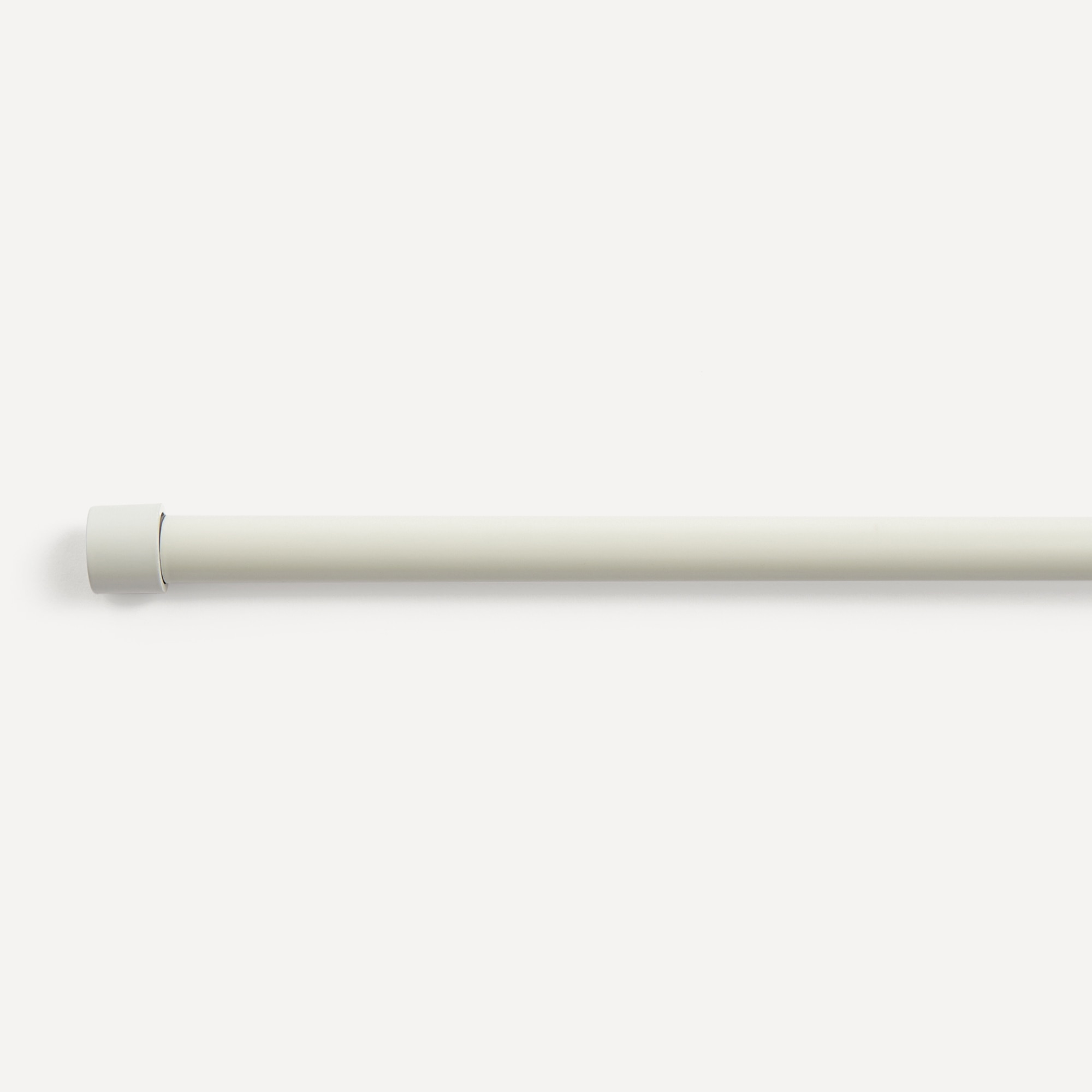 Juego de barra extensible hasta 210 cm. Tapón El Corte Inglés - Blanco mate Blanco mate-1