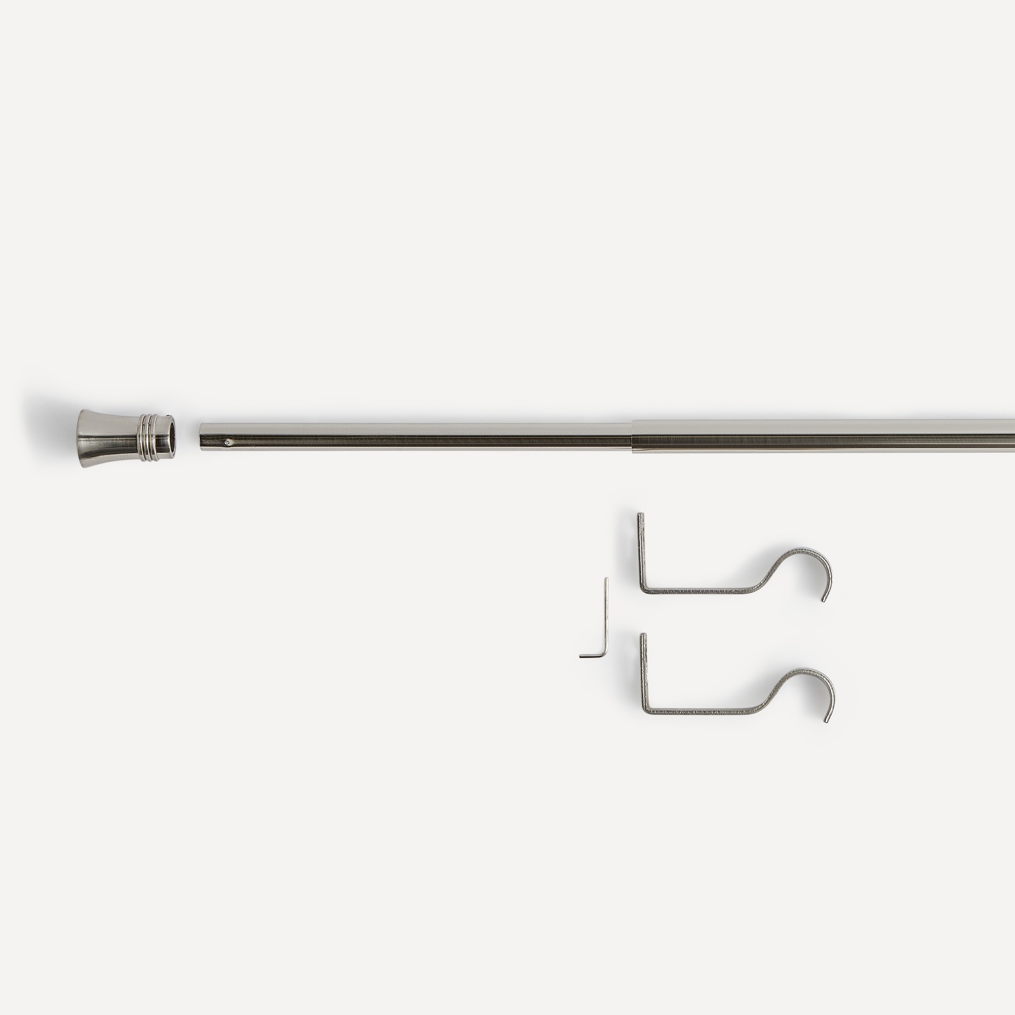 Juego de barra extensible hasta 210 cm. El Corte Inglés Cometa - Acero Acero-3