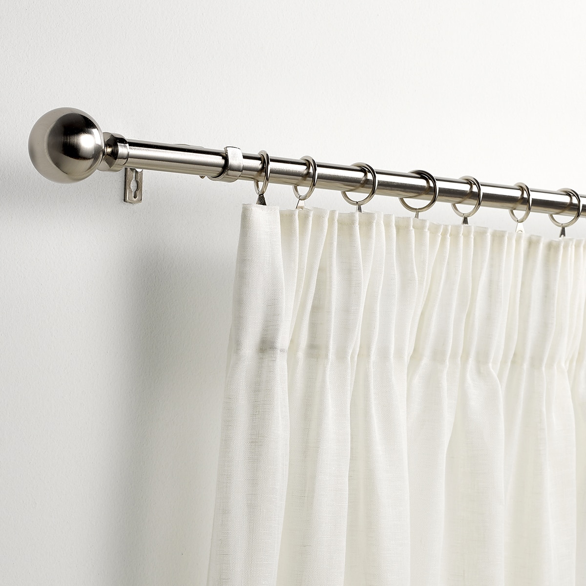 Juego de barra extensible hasta 210 cm. Bola El Corte Inglés - Níquel Níquel-4